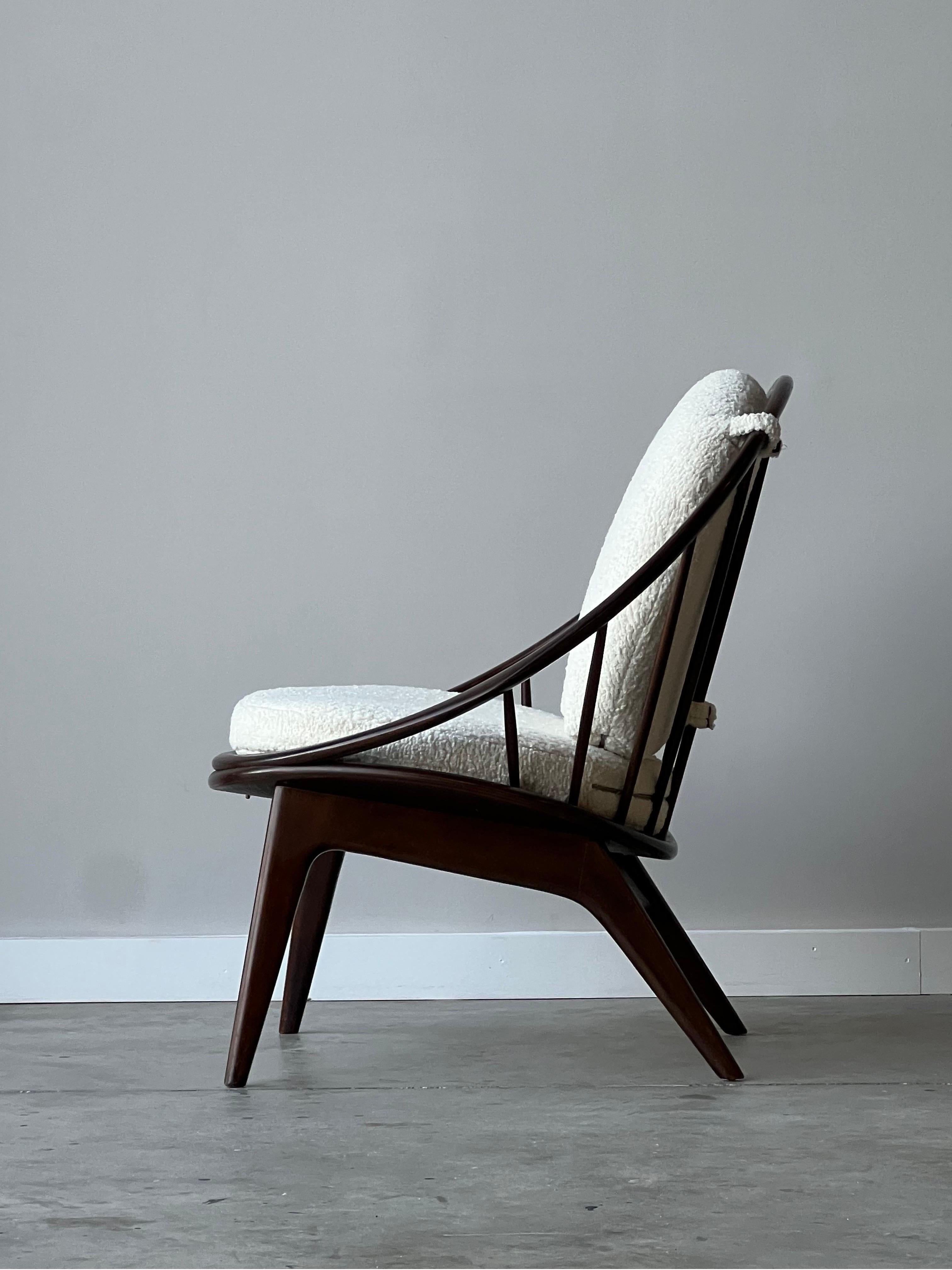 Mid-Century Modern Mid-Century Hoop Chair by Ib Kofod Larsen for Selig 