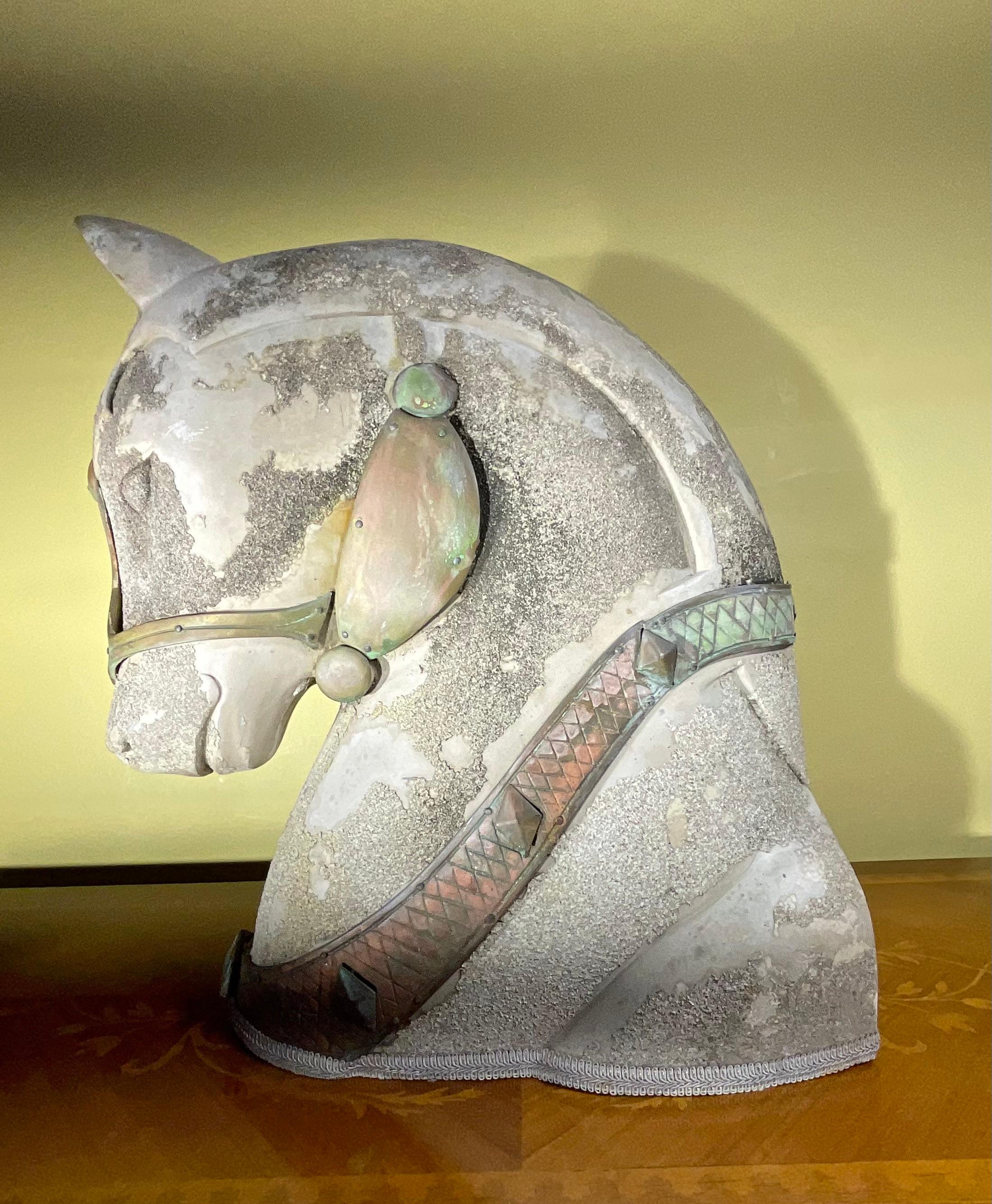 Mid Century  Horse Head Sculpture  For Sale 4