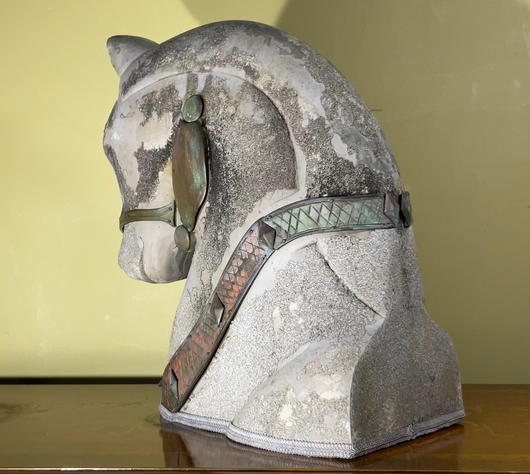 Mid Century  Horse Head Sculpture  For Sale 10