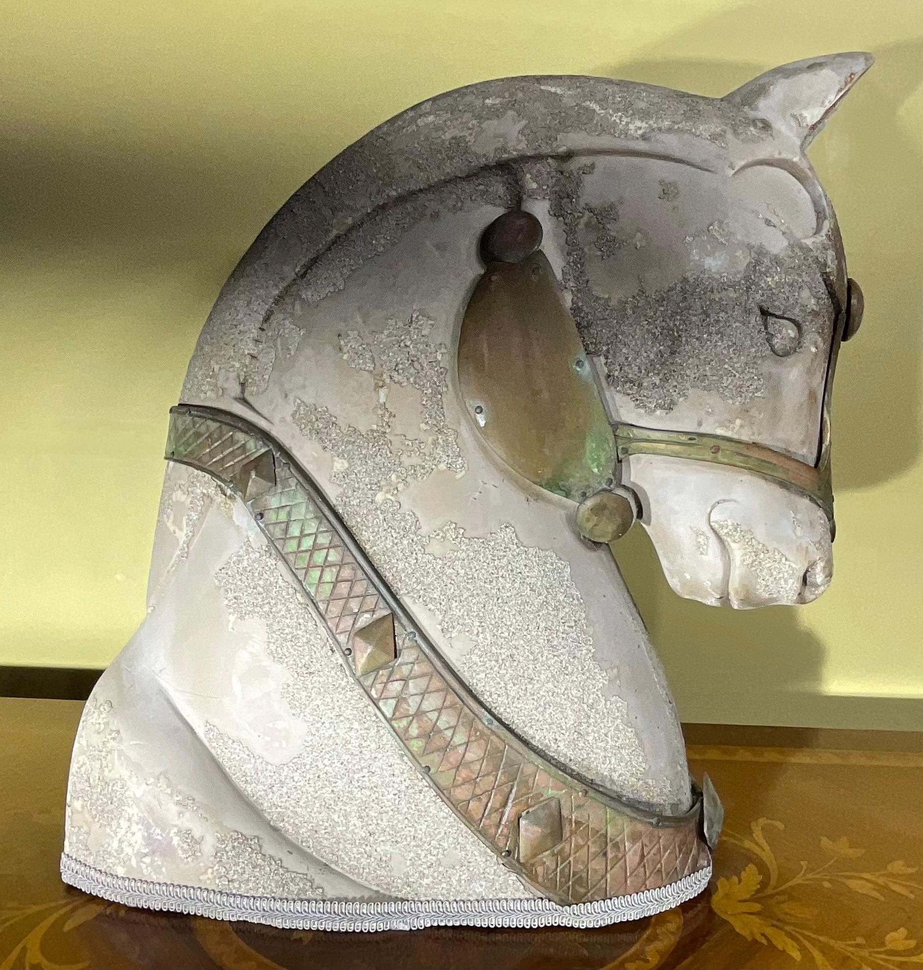 Hand-Crafted Mid Century  Horse Head Sculpture  For Sale