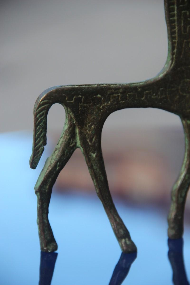 Pferd-Skulptur aus Bronze aus der Mitte des Jahrhunderts, griechisch-römisches Design, 1950 1