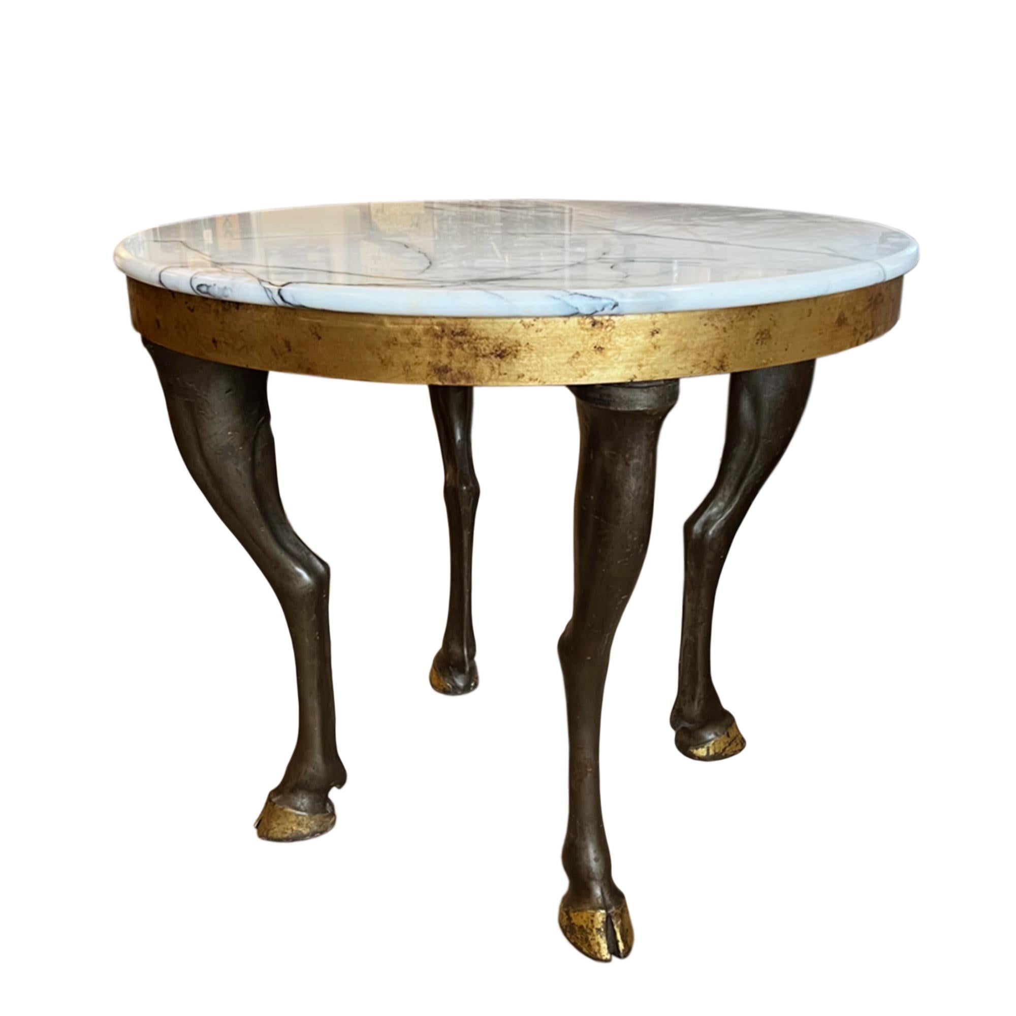 table with horse legs