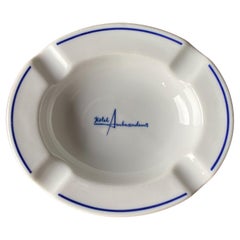 Cenicero de cerámica Hotel Ambassadeurs de mediados de siglo de Bauscher Weiden, Alemania, 1958