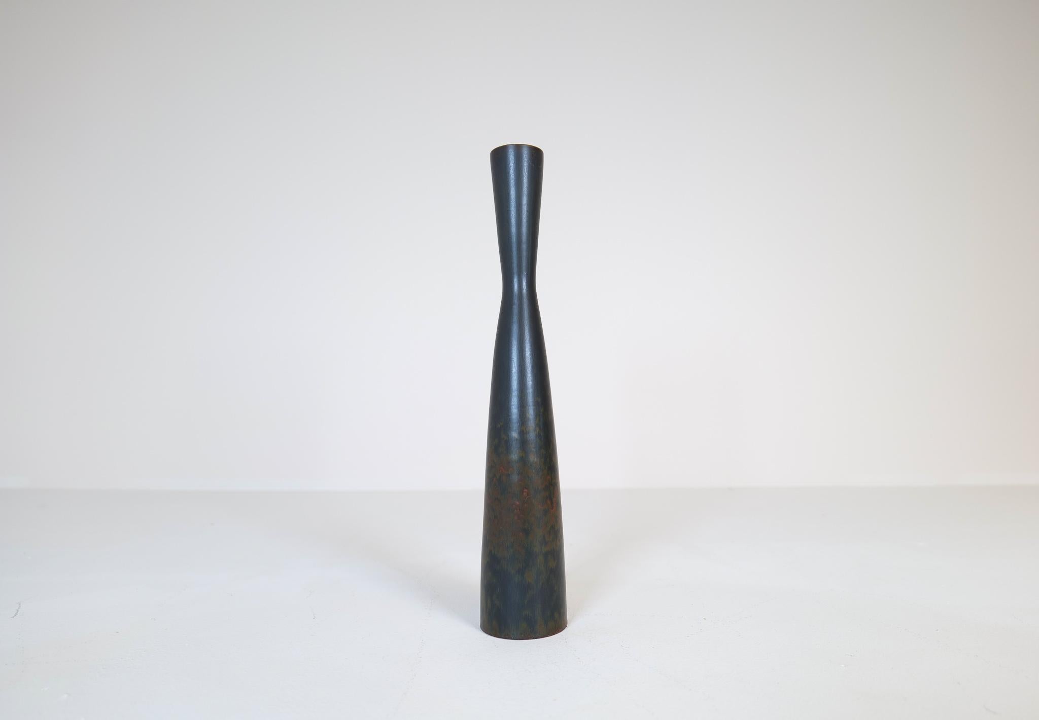 Mid-Century Modern Hourglass Vase Rörstrand Carl Harry Stålhane, Sweden, 1950s In Good Condition In Hillringsberg, SE