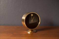 Mid Century Howard Miller Brass Museum Clock