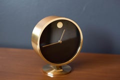 Mid Century Howard Miller Messing Museum Uhr