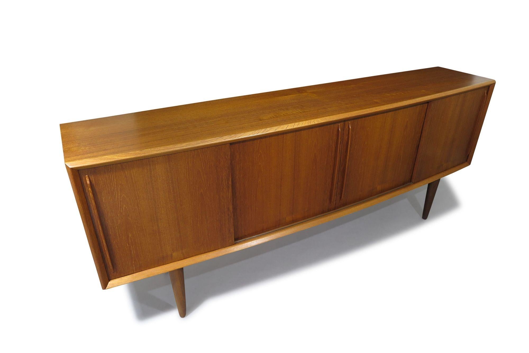 Mid-century H.P. Hansen Danish Teak Credenza Sideboard 1