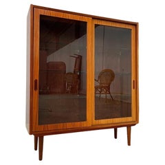 Retro Mid-Century Hundevad Glass Cabinet