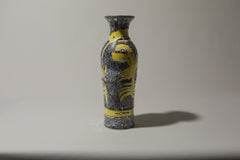 Mid-Century Hungarian Ceramic Vase, Textured Brutalist Form