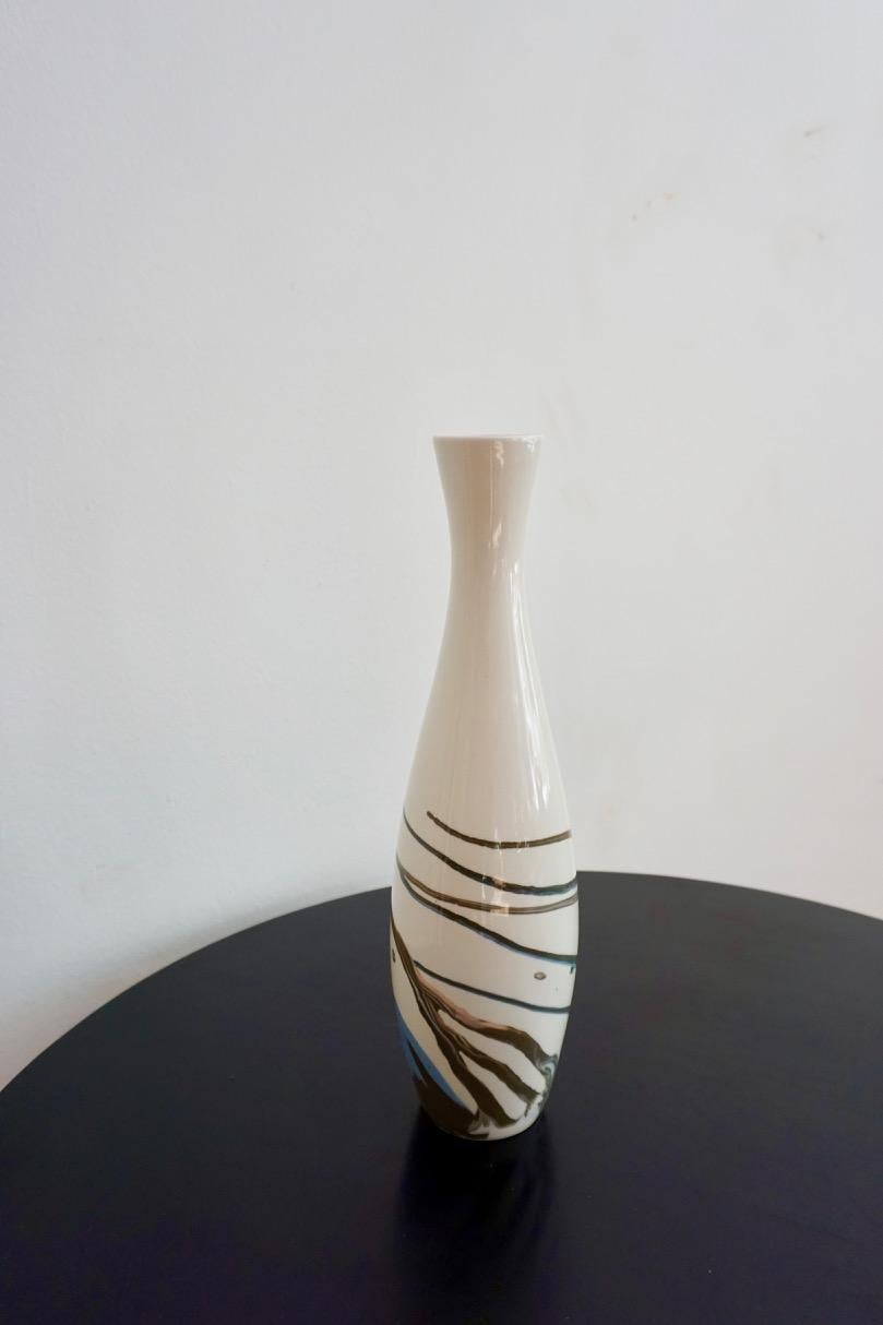 Midcentury Hungarian Porcelain Vase from Aquincum, 1960s 4