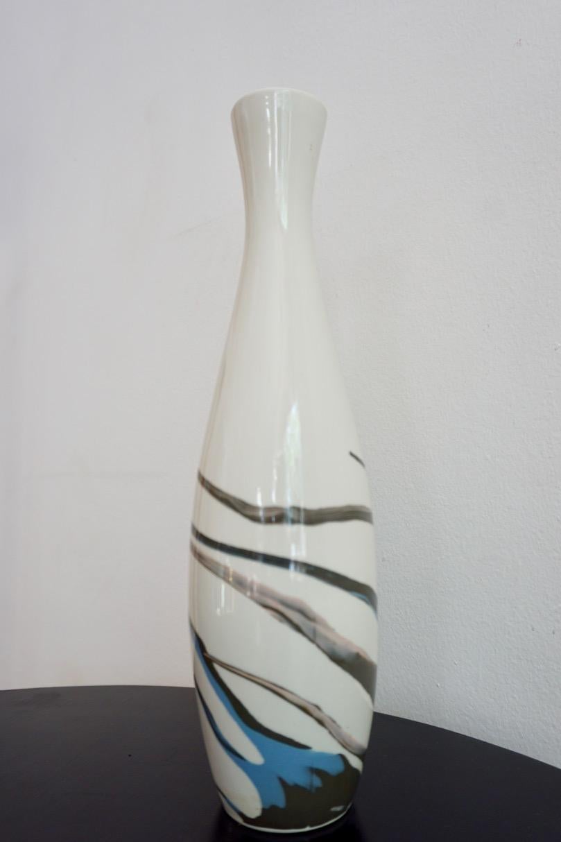 Midcentury Hungarian Porcelain Vase from Aquincum, 1960s In Good Condition In  Budapest, HU