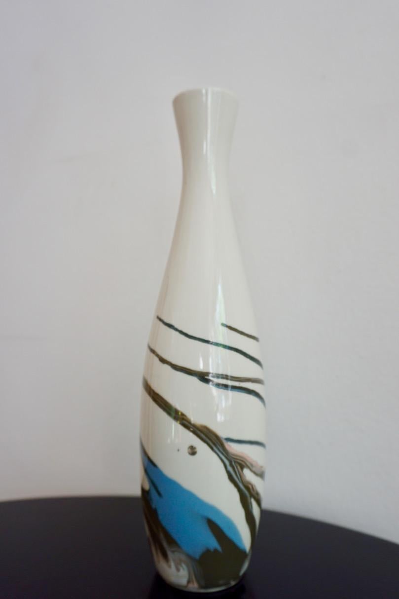 Midcentury Hungarian Porcelain Vase from Aquincum, 1960s 1