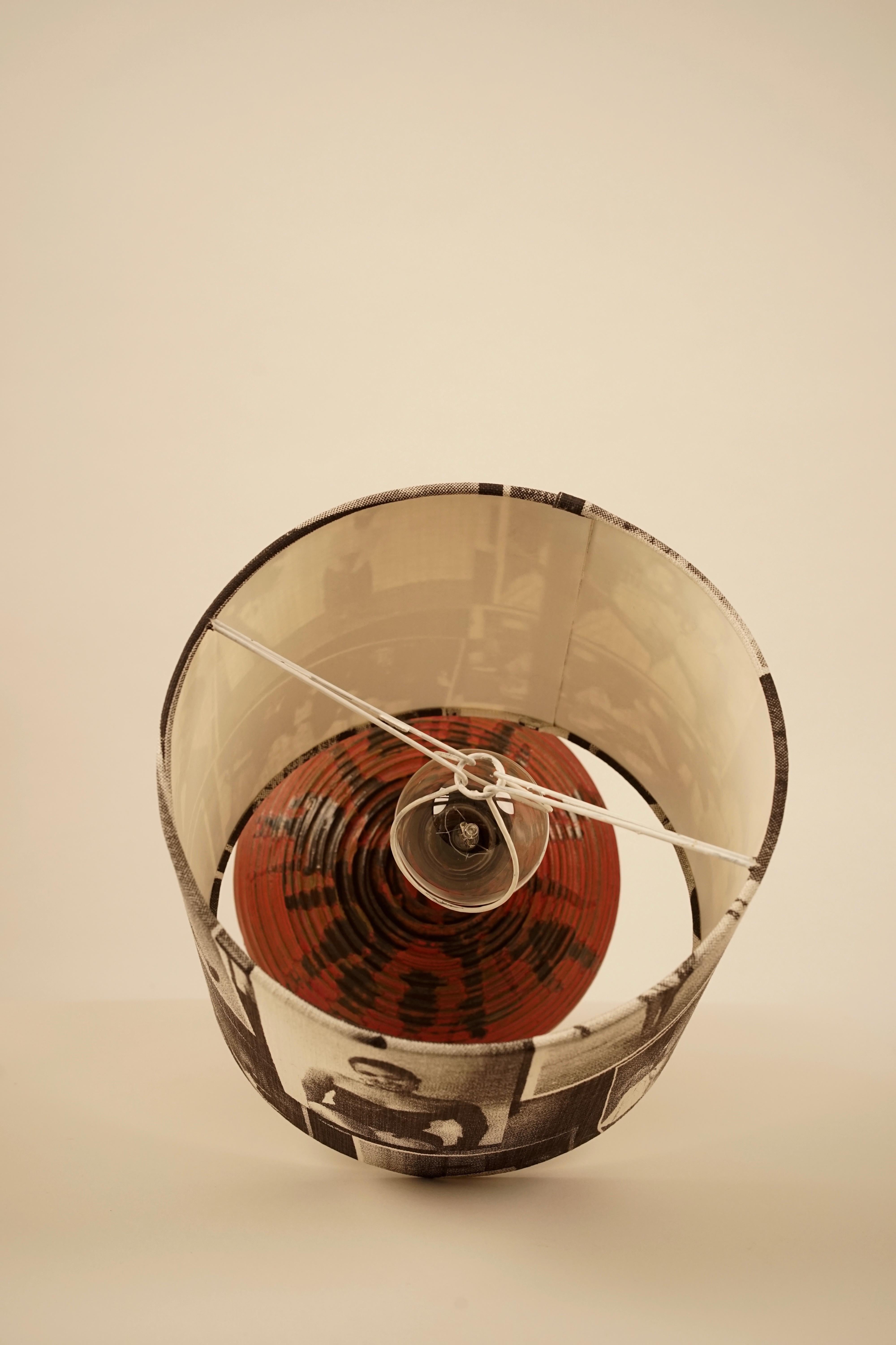 Mid-20th Century Midcentury Hungarian Studio Ceramic Table Lamp For Sale