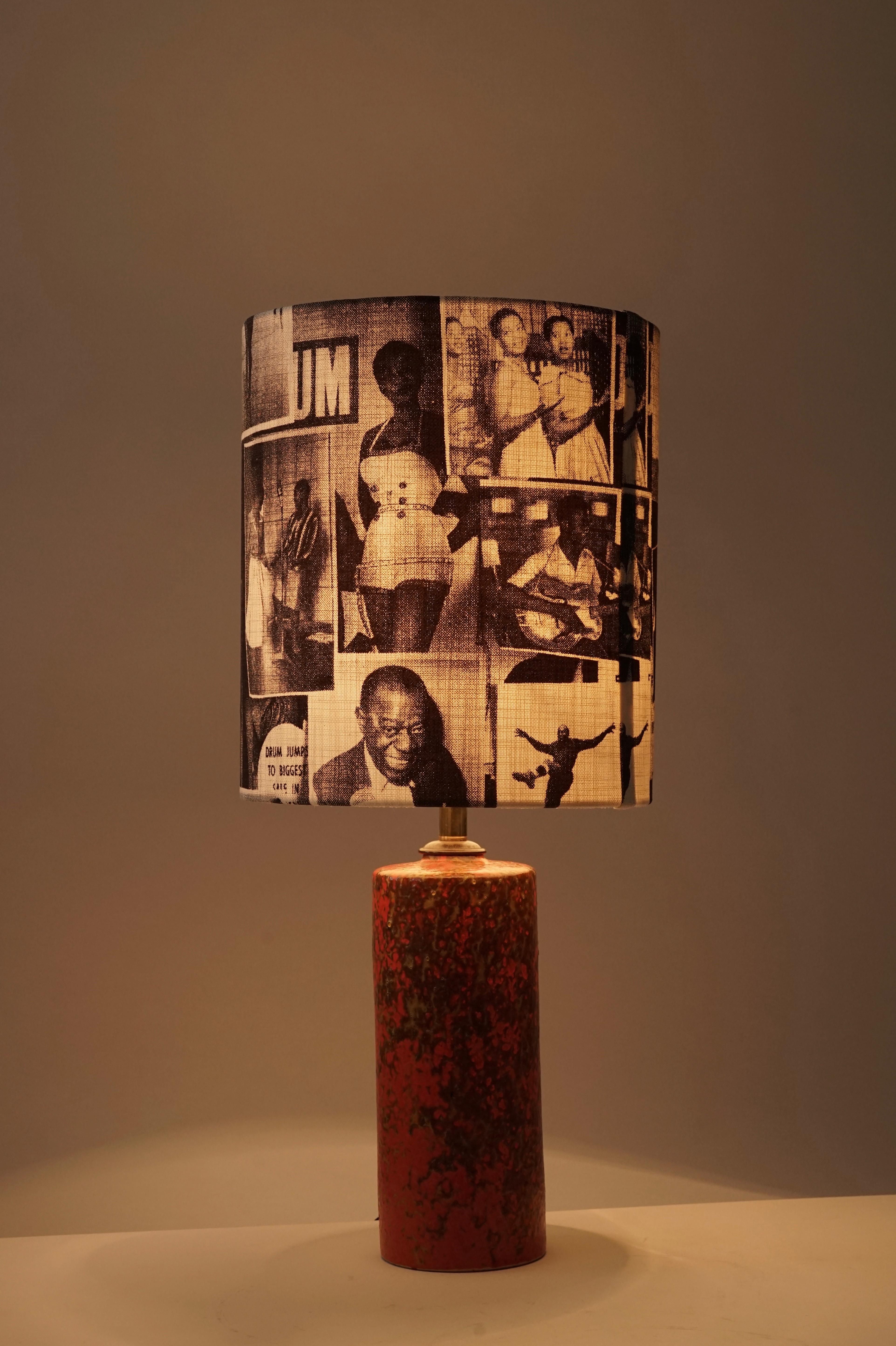 Ungarische Studio-Tischlampe aus Keramik aus der Mitte des Jahrhunderts im Angebot 1