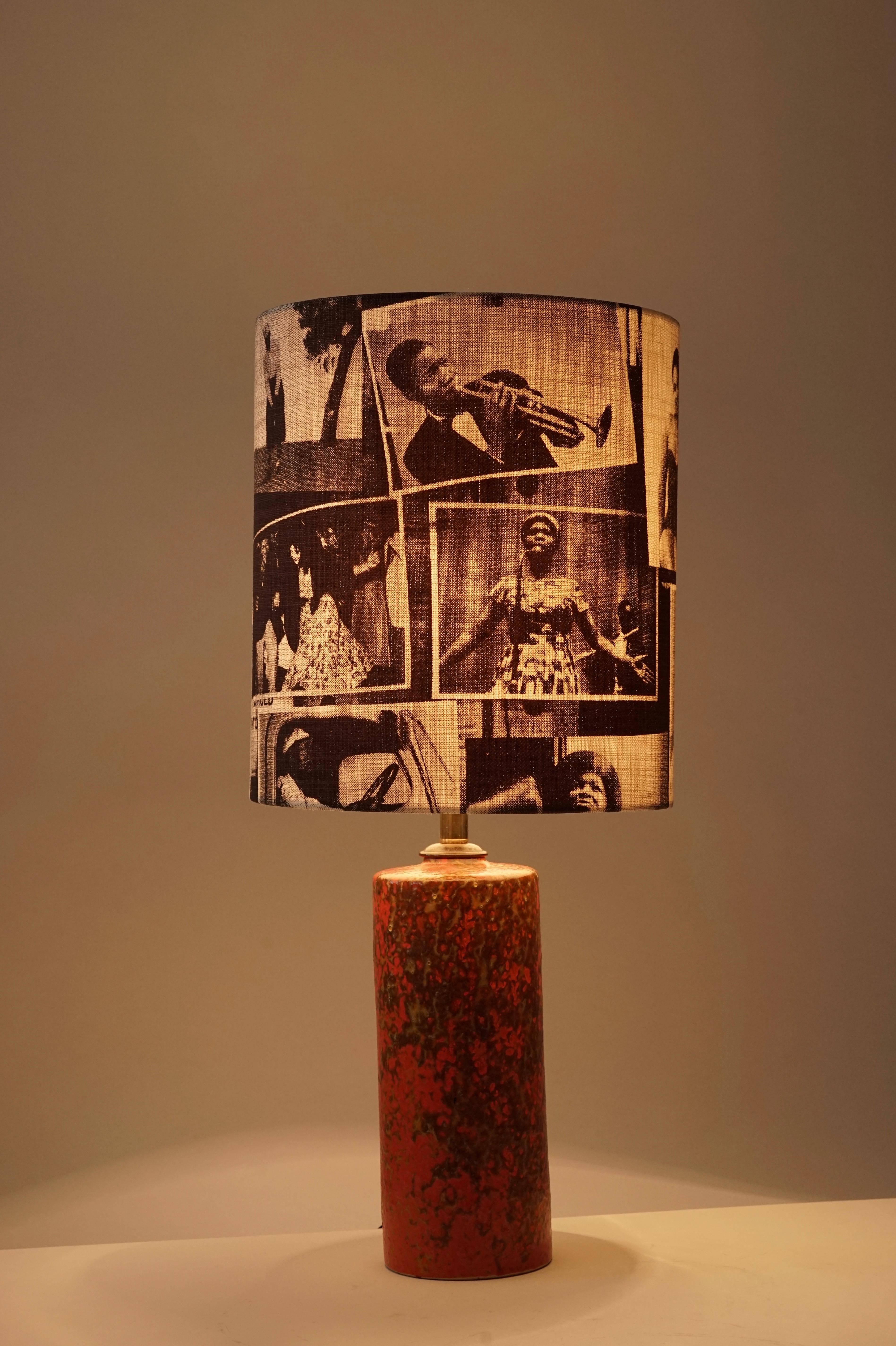 Ungarische Studio-Tischlampe aus Keramik aus der Mitte des Jahrhunderts im Angebot 2