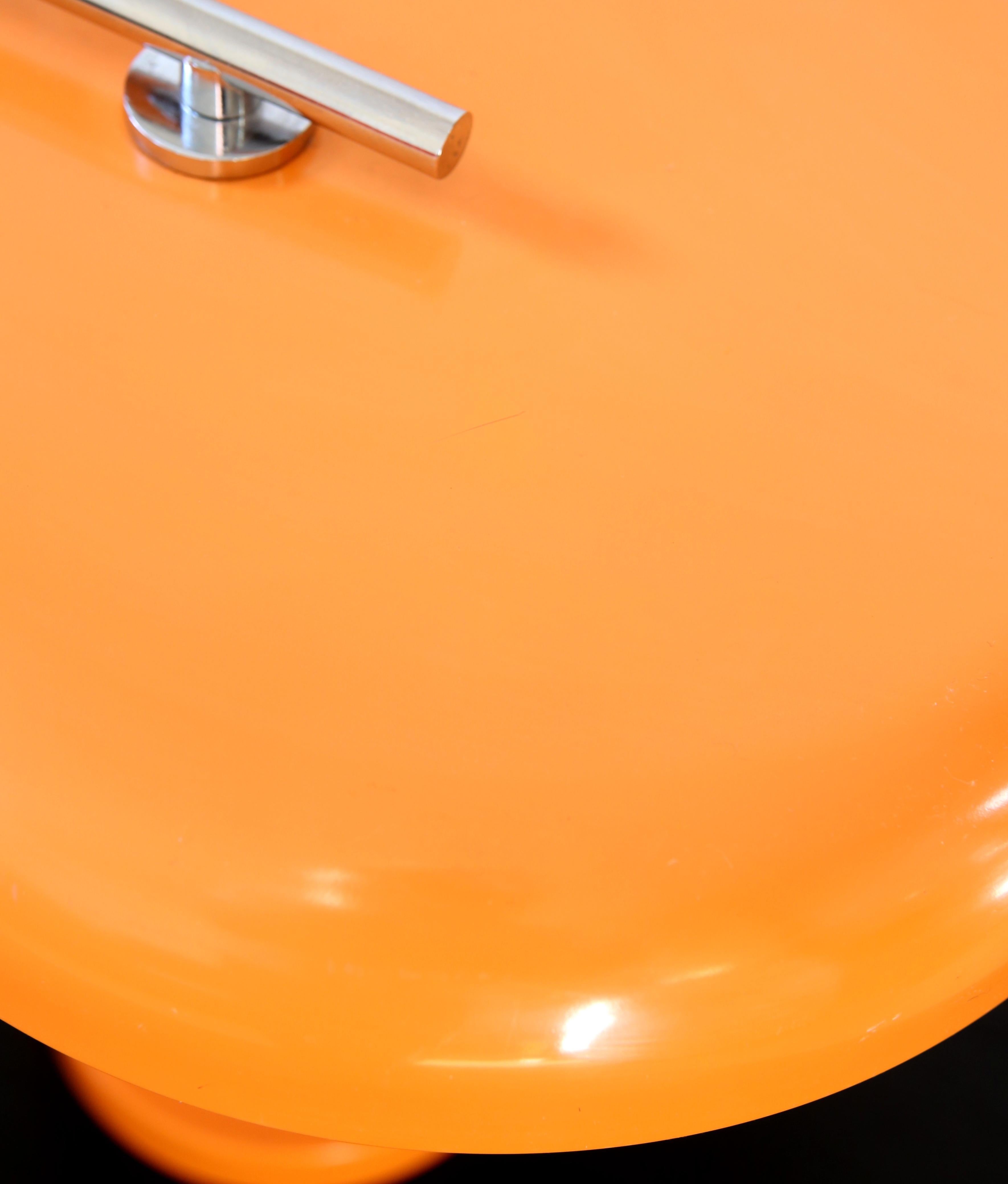 Mid Century Hustadt Leuchten desk lamp, orange colour  60s vintage 1