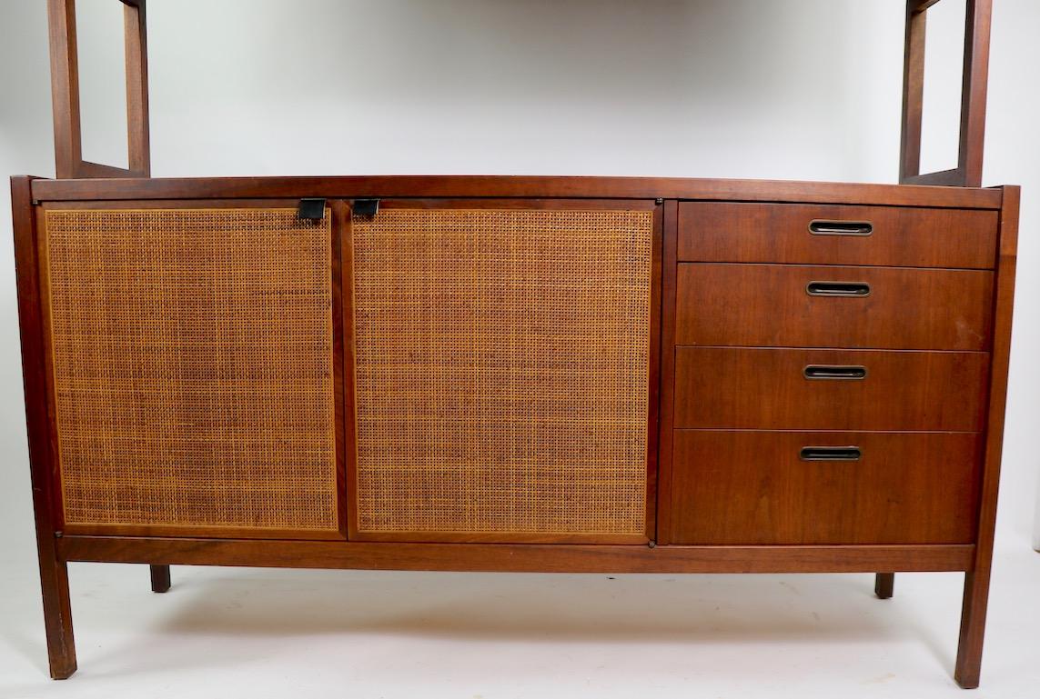 American Mid Century  Hutch Credenza with Grass Matt Details