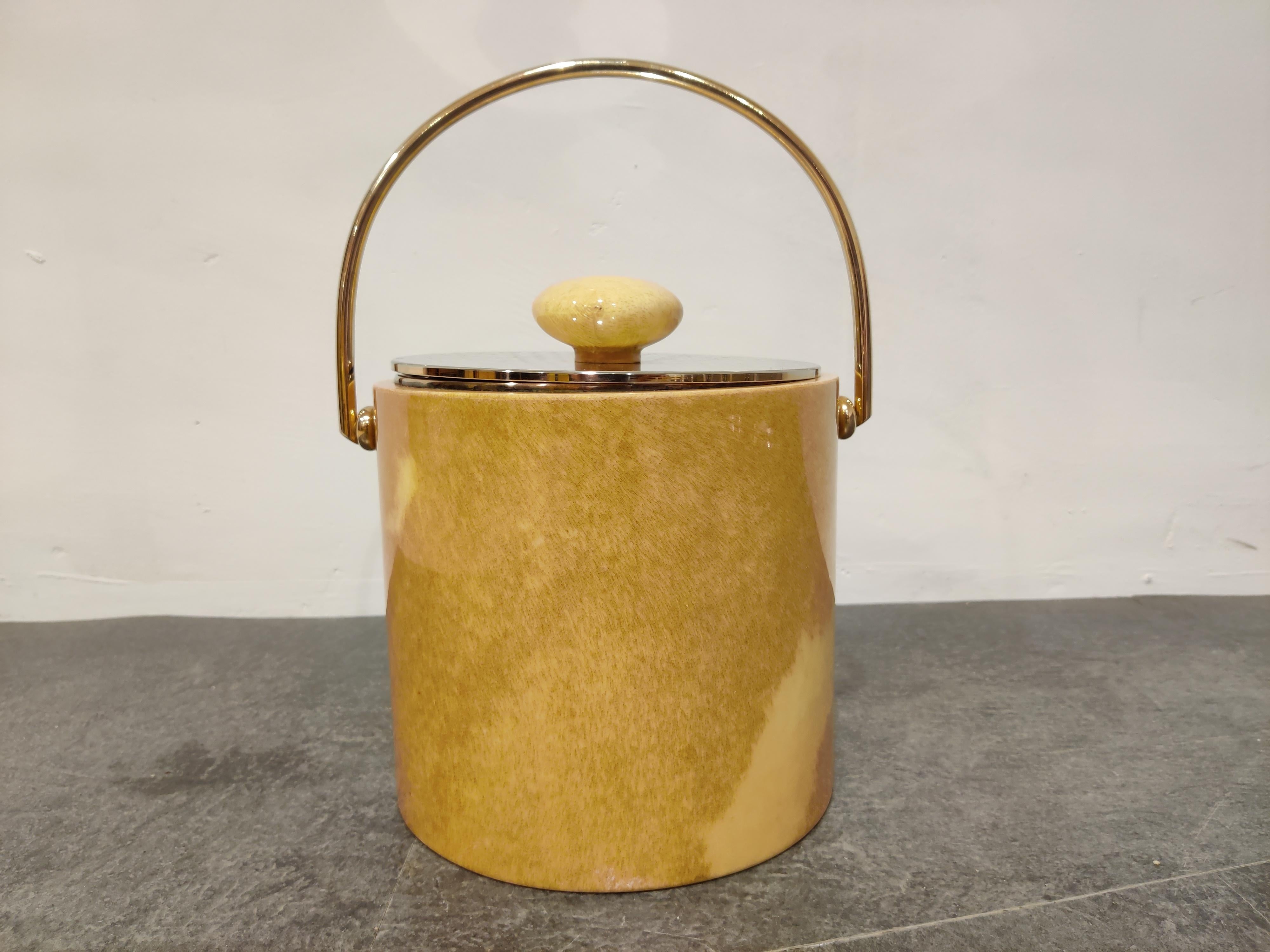 Italian Midcentury Ice Bucket by Aldo Tura, 1960s
