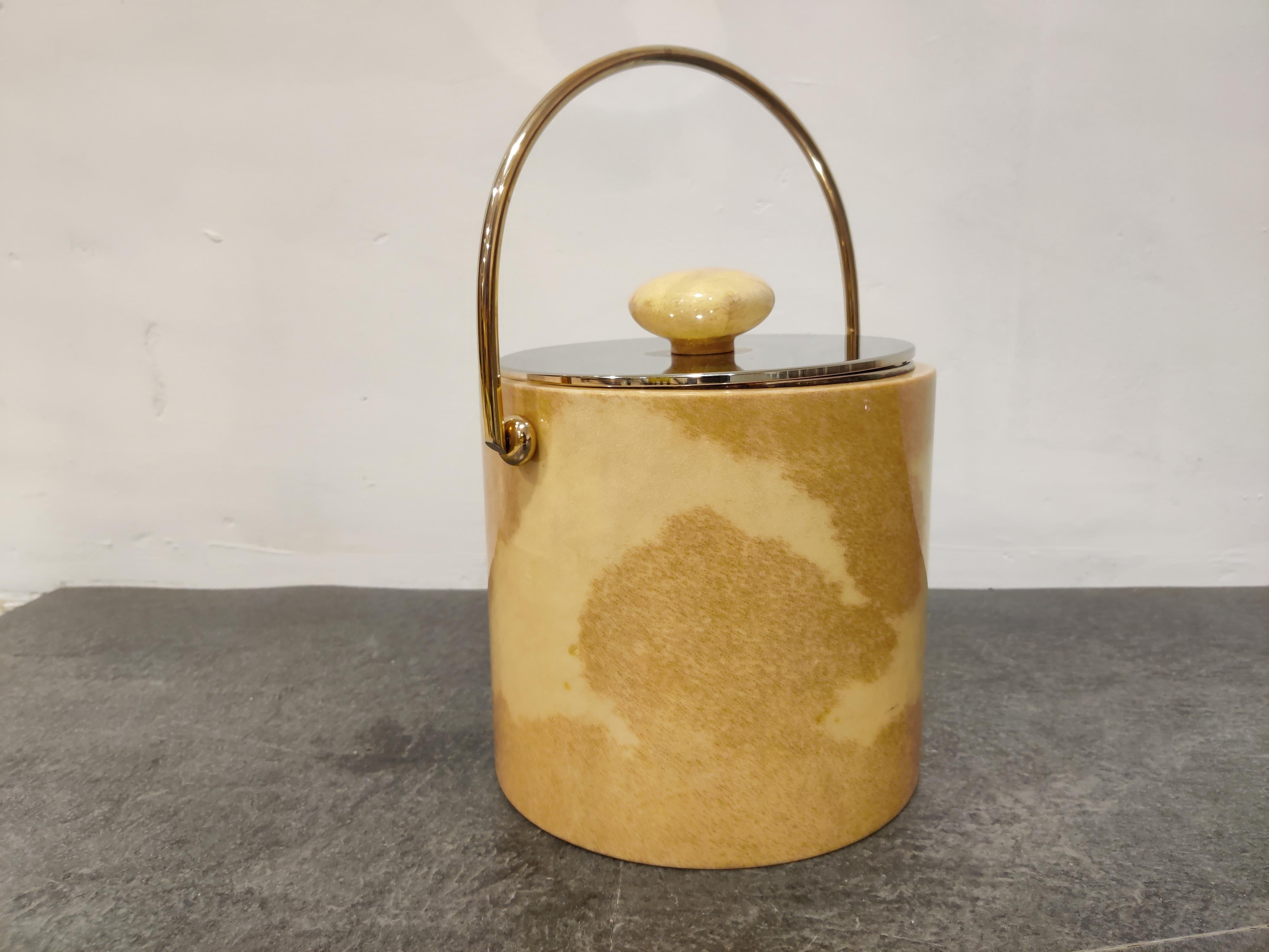 Midcentury Ice Bucket by Aldo Tura, 1960s In Good Condition In HEVERLEE, BE
