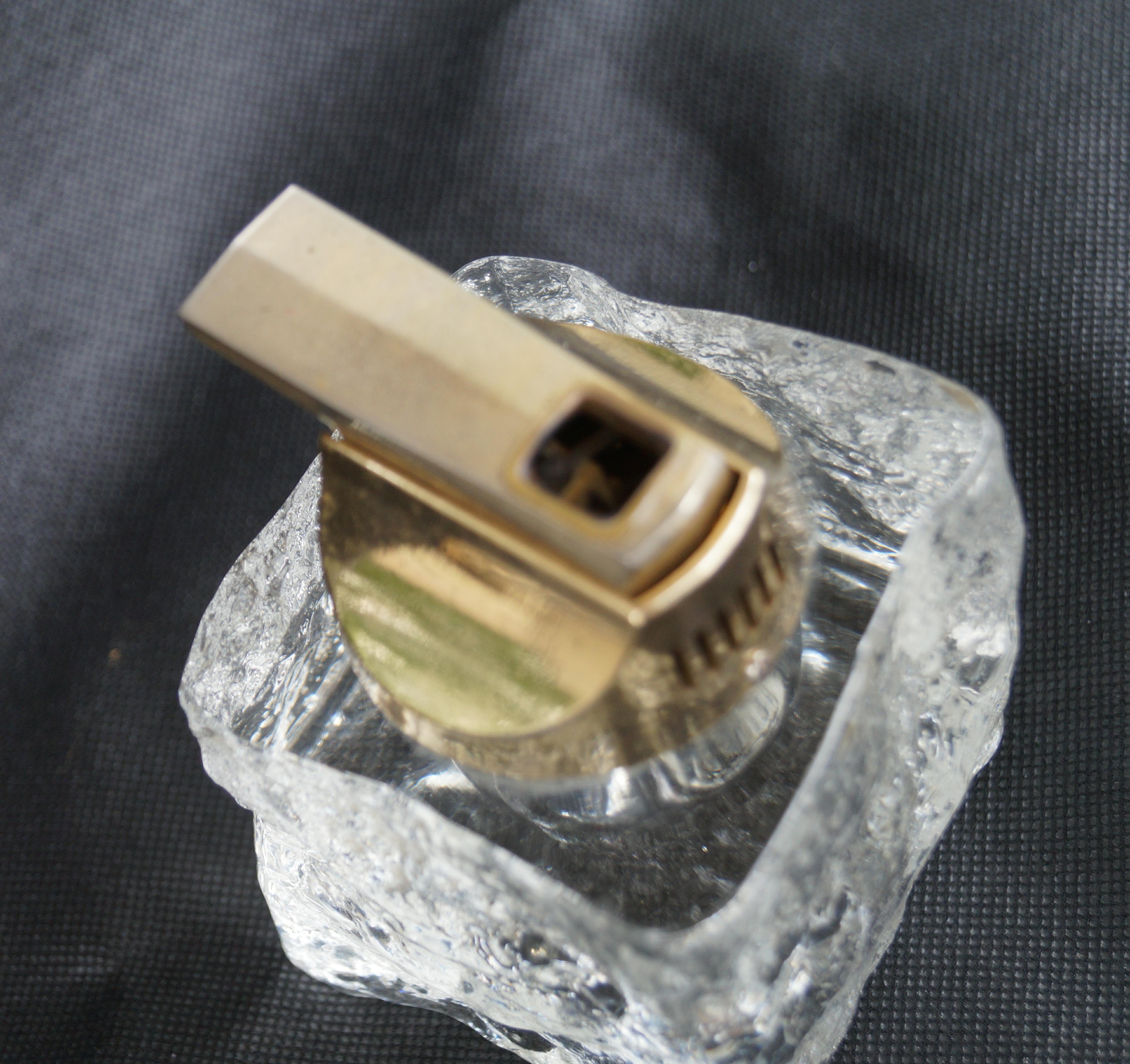Mid Century Ice cube Table Lighter Antonio Imperatore Murano Glass Style 1970's en venta 1