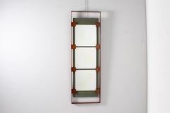 Midcentury Ico & Luisa Parisi for Stildomus Vertical Wall Mirror, Italy, 1960s