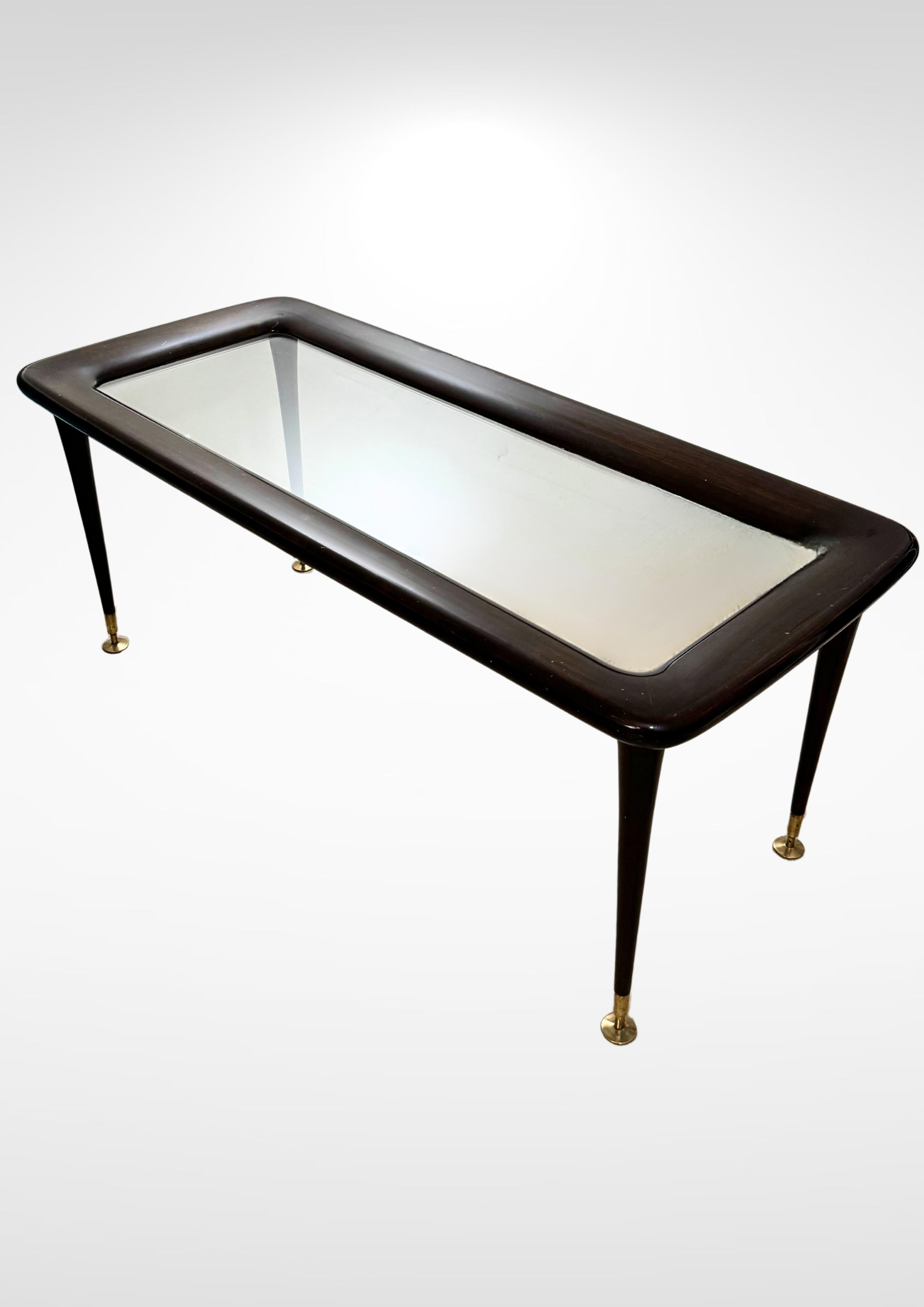 Mid-Century Modern Table basse du milieu du siècle Ico Parisi pour De Beggis Design italien vers 1950s en vente