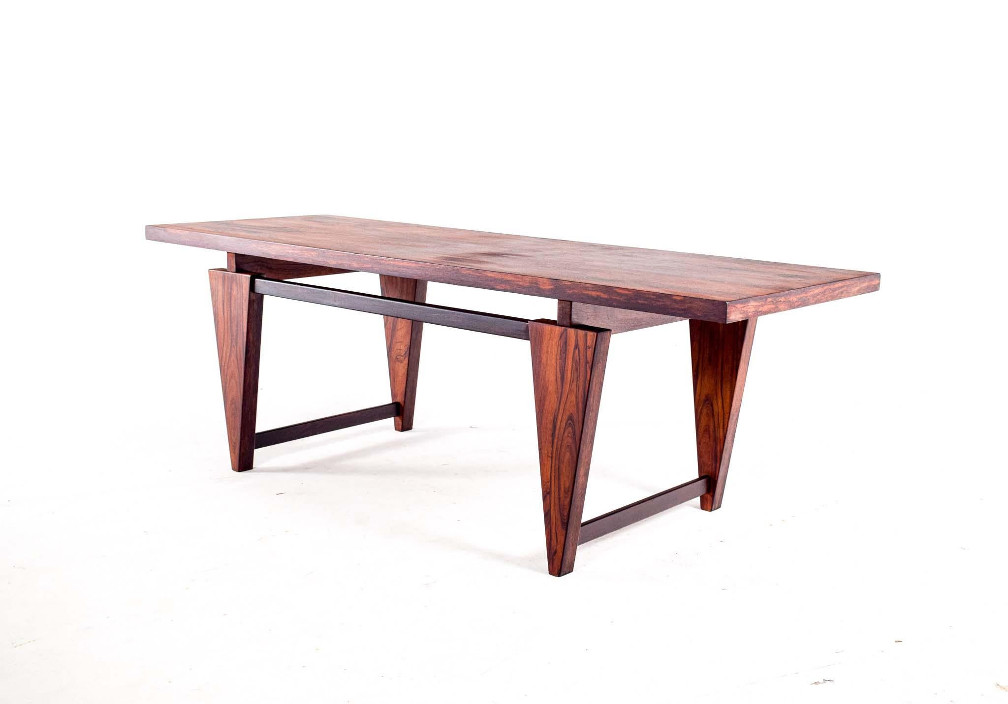 Danish Mid Century Illum Wikkelso, Coffee Table for Møbelfabrikken Toften, 1960's For Sale