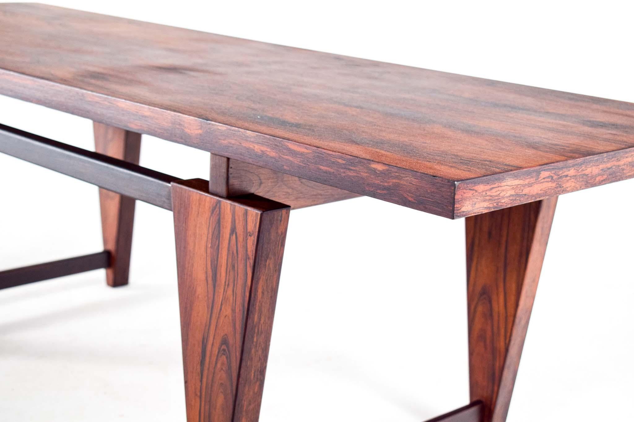 Mid Century Illum Wikkelso, Coffee Table for Møbelfabrikken Toften, 1960's In Good Condition For Sale In Lisboa, Lisboa