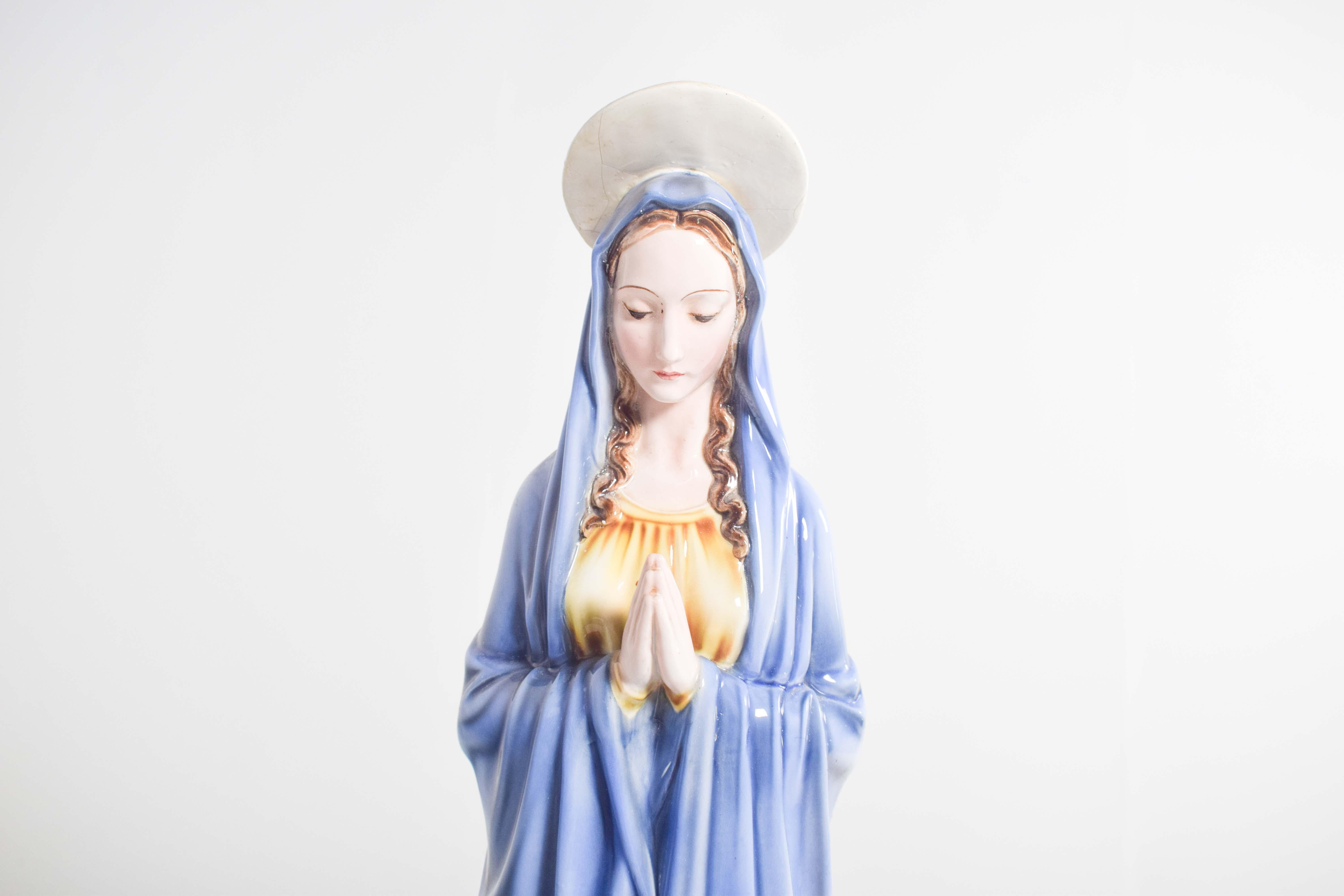 Porcellana Immagine di Santo di metà secolo in porcellana in vendita