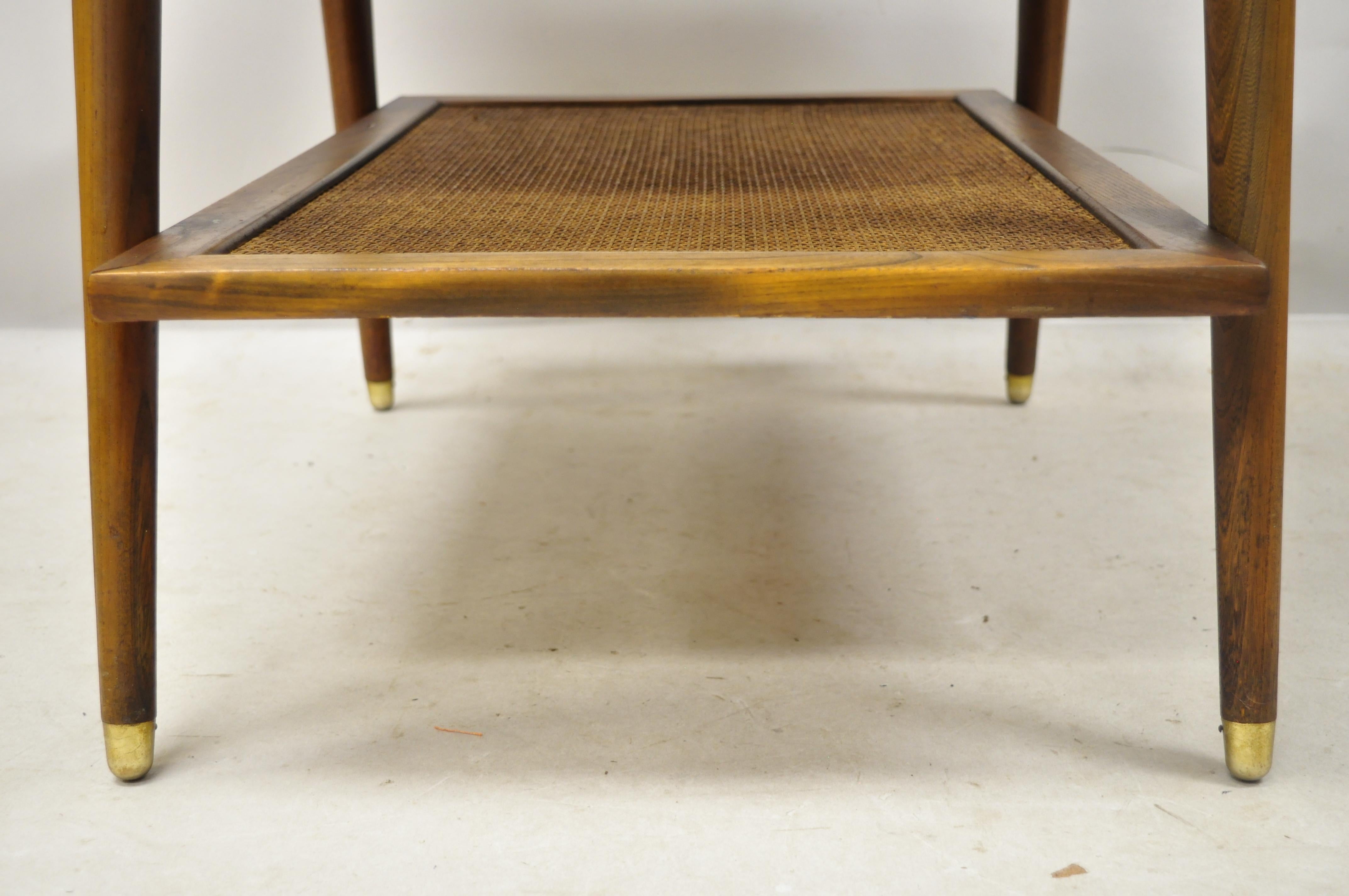 Mid-Century Modern Mid Century Imperial Grand Rapids Atomic Era 2 Tier Laminate End Tables - a Pair