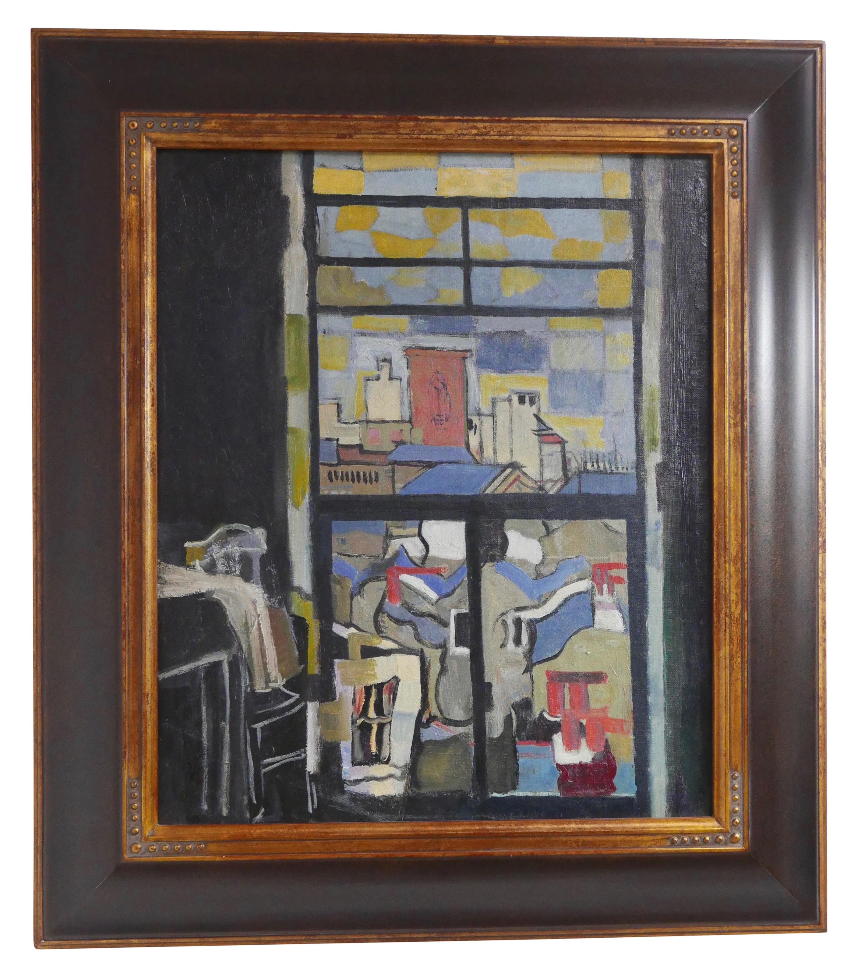 Abstraktes/impressionistisches Gemälde von Herbert Buckley aus der Jahrhundertmitte:: um 1940 (amerikanisch) im Angebot
