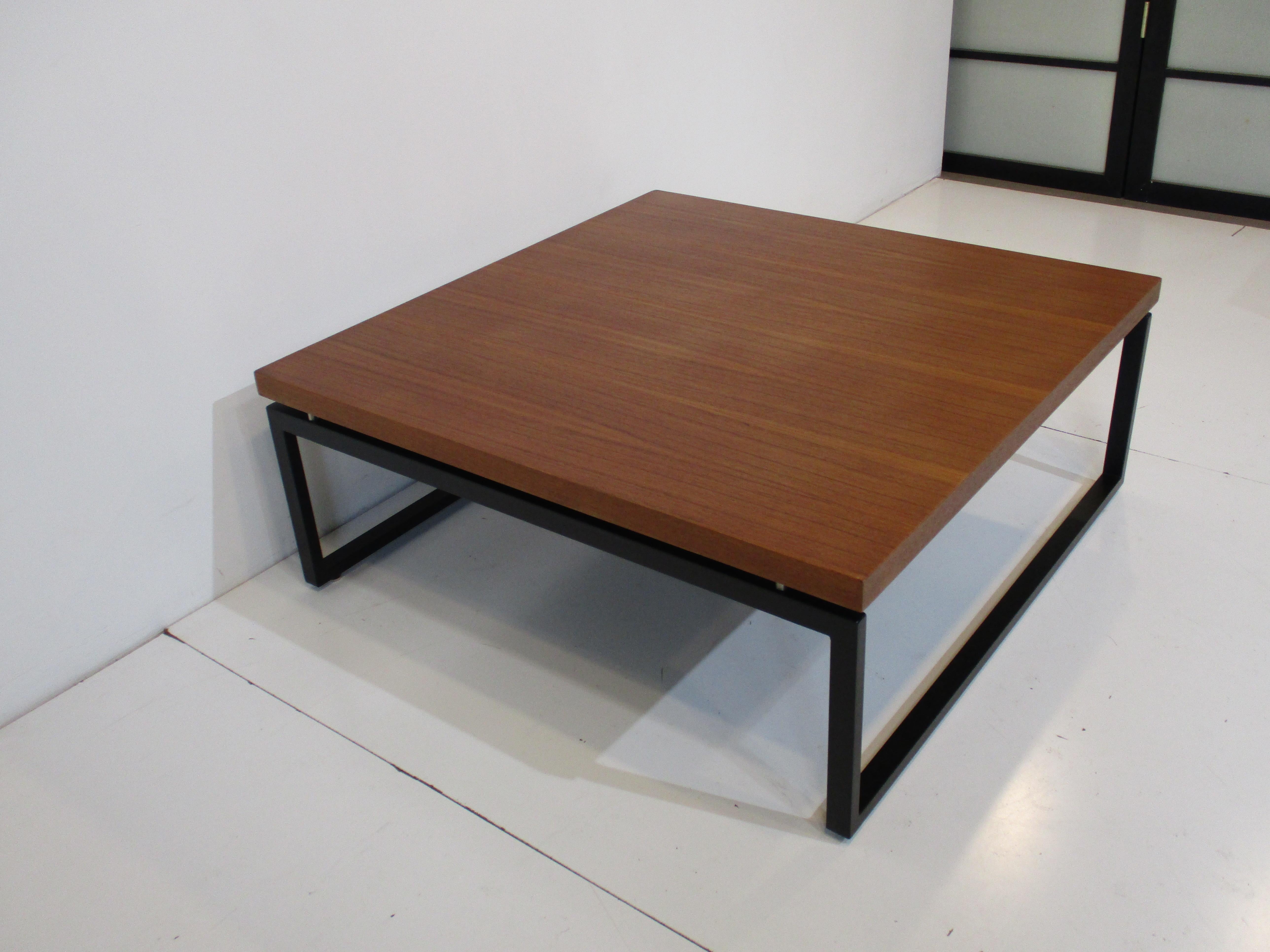 Mid Century Indonesian Mahogany Coffee Table in the Style of Milo Baughman 3