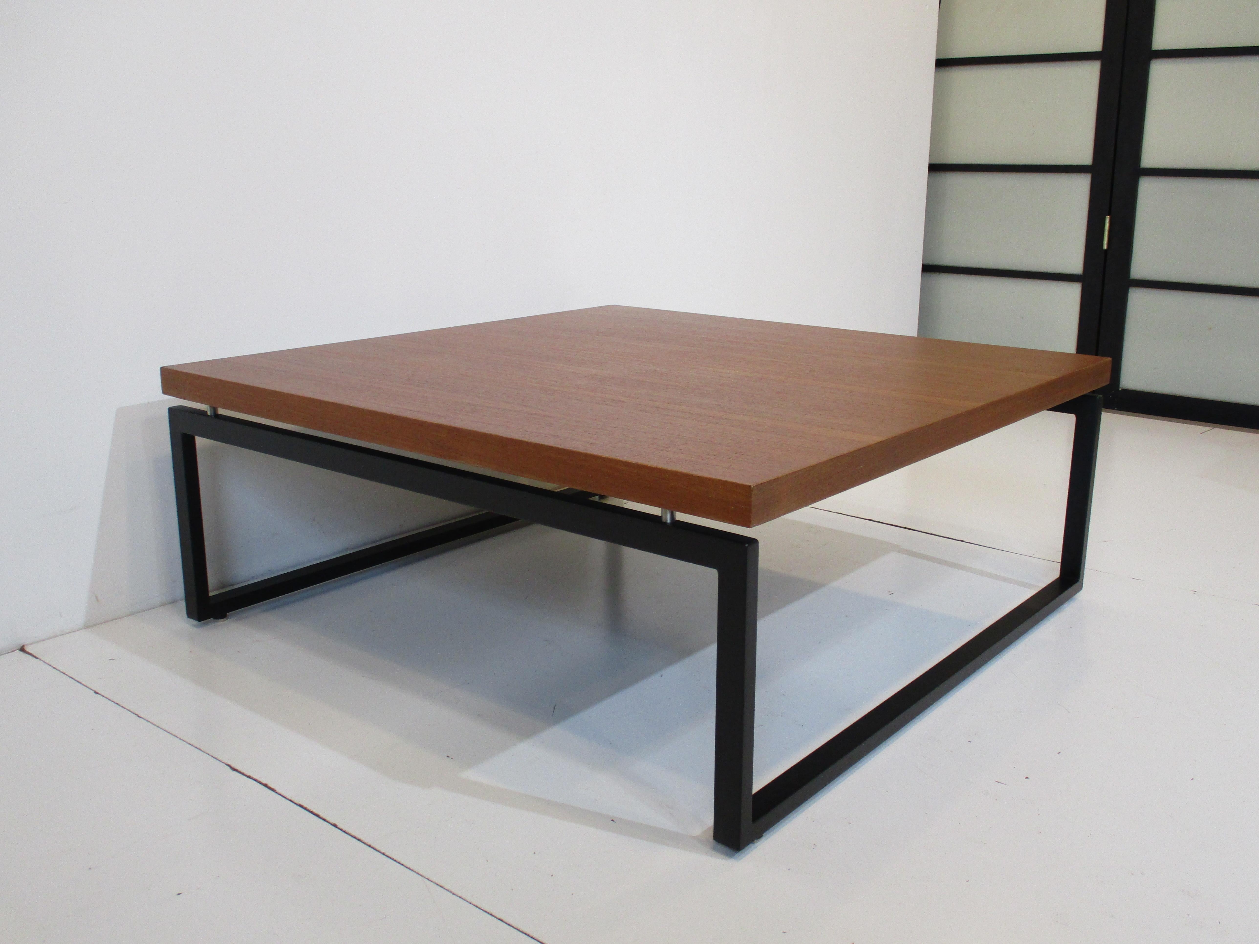 Mid Century Indonesian Mahogany Coffee Table in the Style of Milo Baughman 5