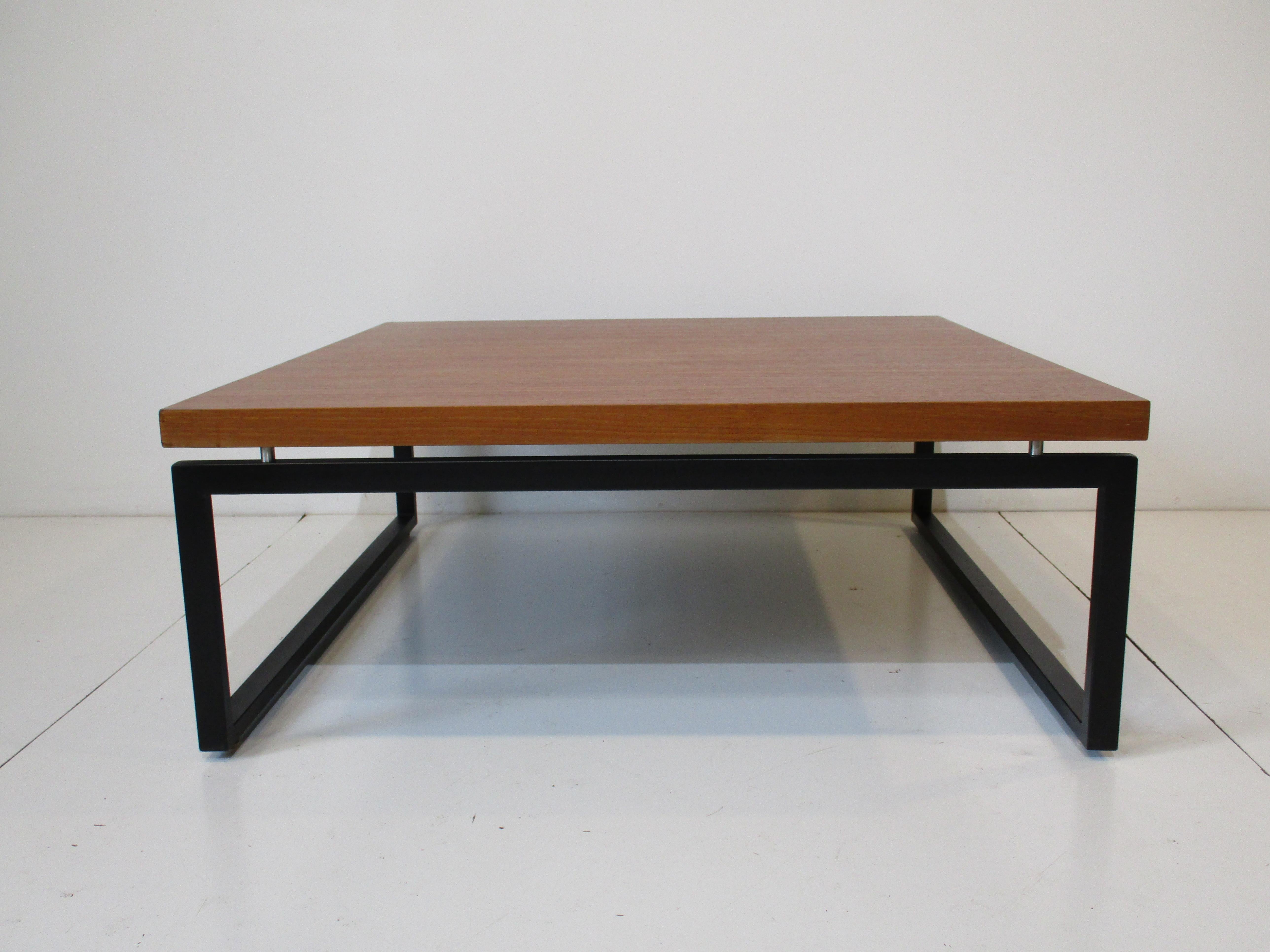 Mid-Century Modern Mid Century Indonesian Mahogany Coffee Table in the Style of Milo Baughman