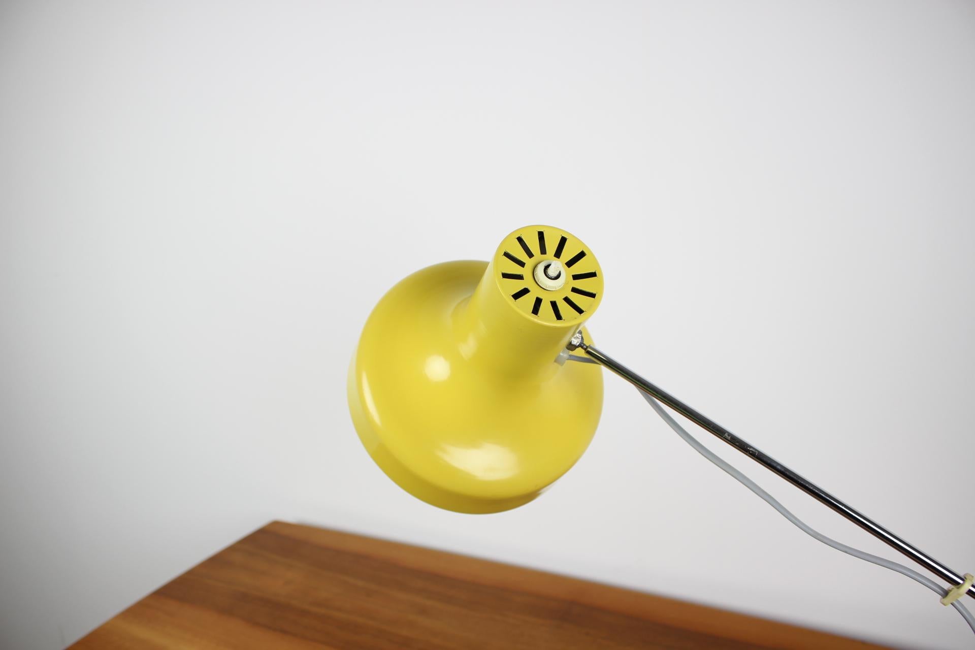 Czech Midcentury Adjustable Table Lamp Designed by Josef Hůrka for Napako For Sale