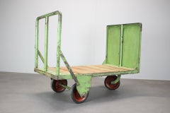 Mid-Century Industrial Bar Cart, 1950s, Czechoslovakia