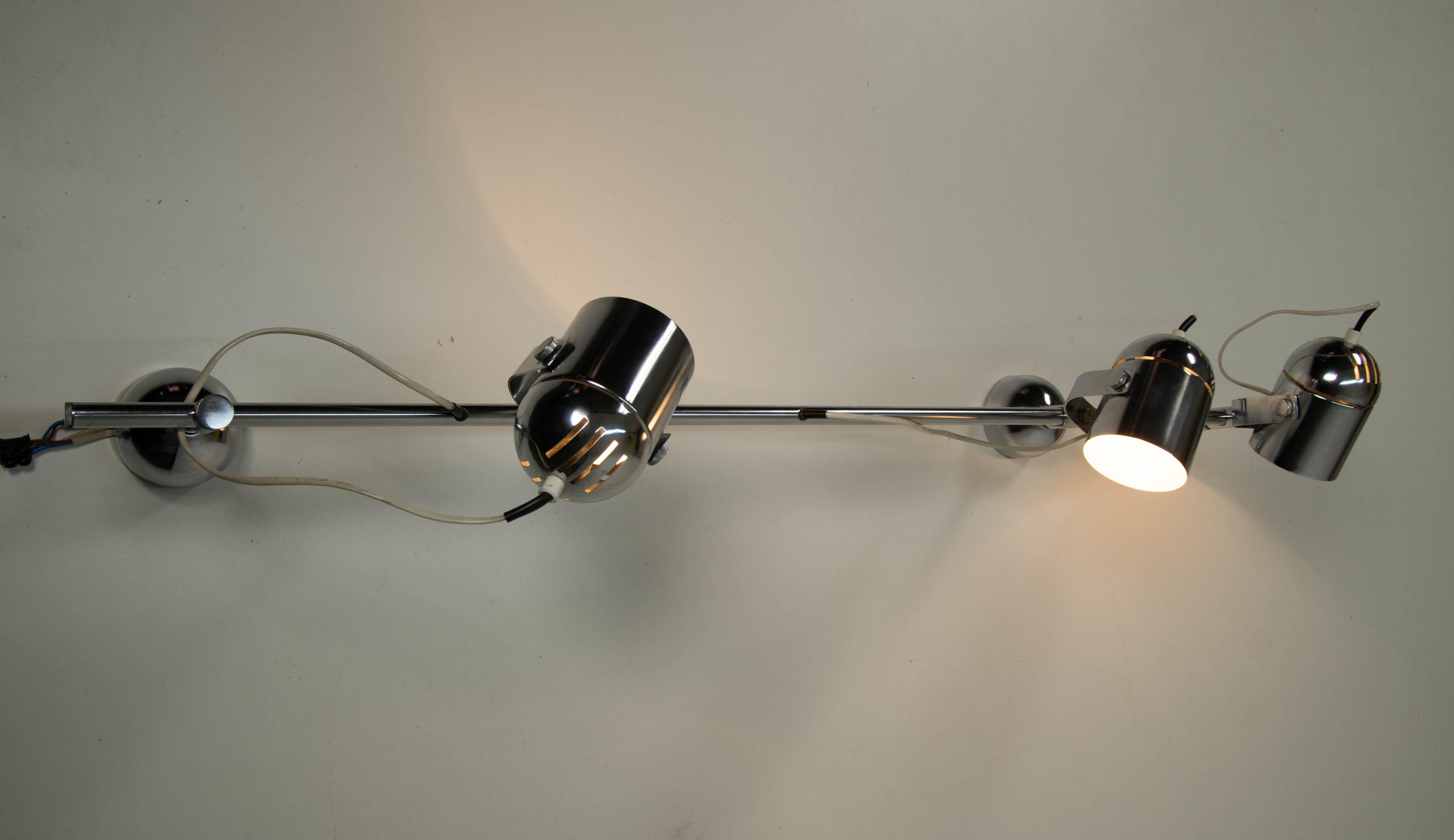 Mid-Century Industrial Ceiling Light by Stanislav Indra for Lidokov, 1980s In Good Condition In Praha, CZ