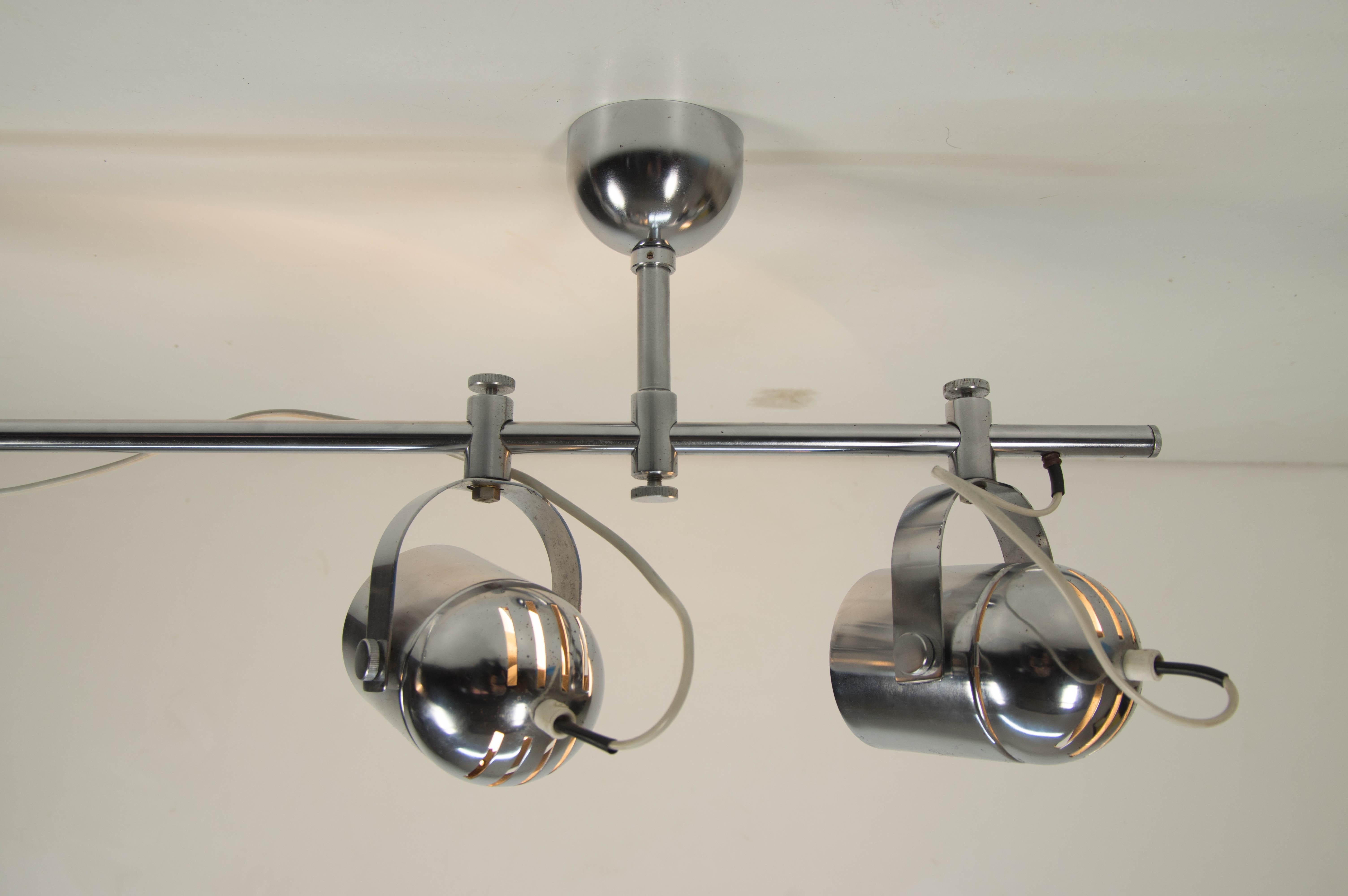Late 20th Century Mid-Century Industrial Ceiling Light by Stanislav Indra for Lidokov, 1980s