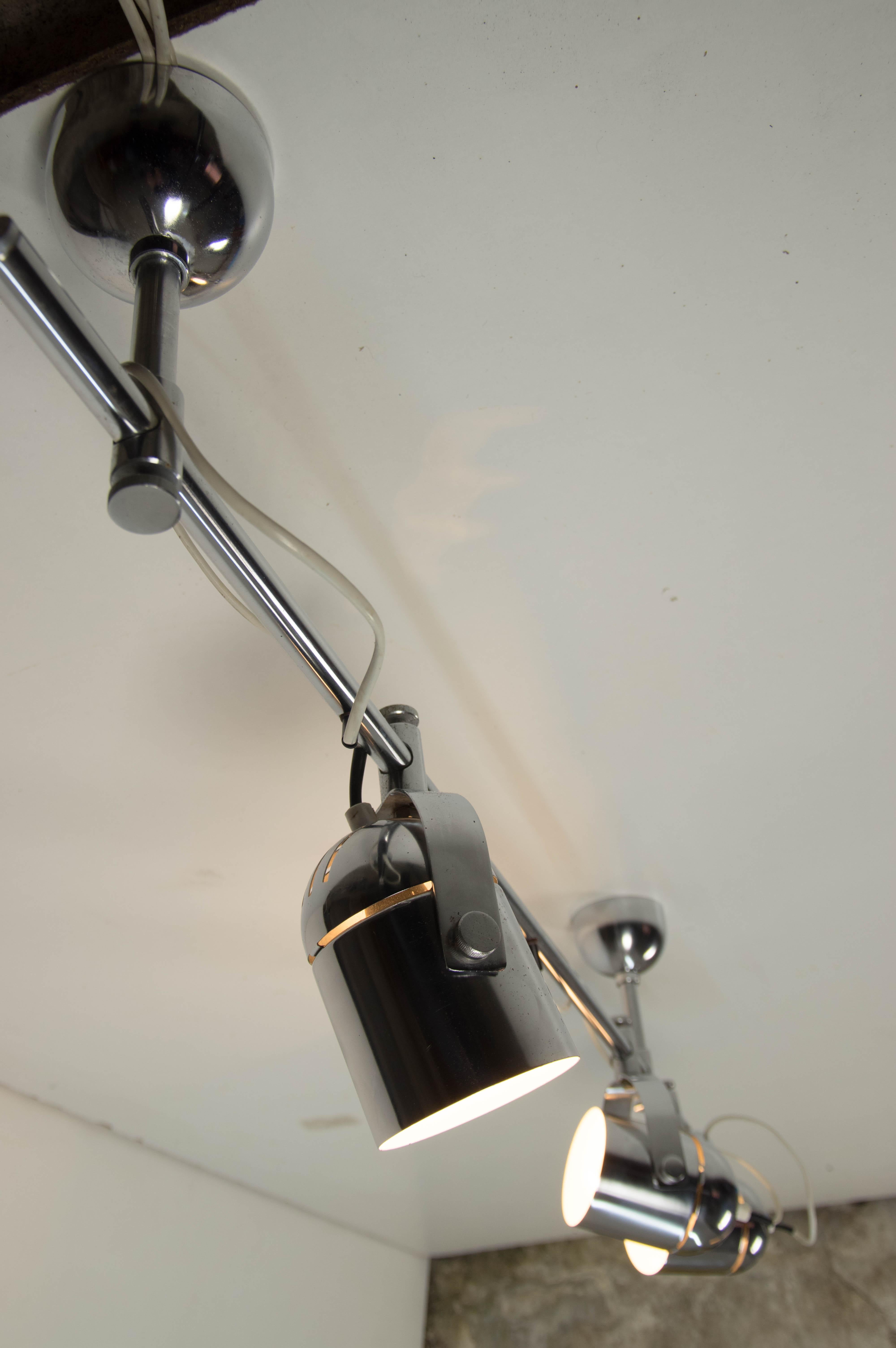 Mid-Century Industrial Ceiling Light by Stanislav Indra for Lidokov, 1980s 1