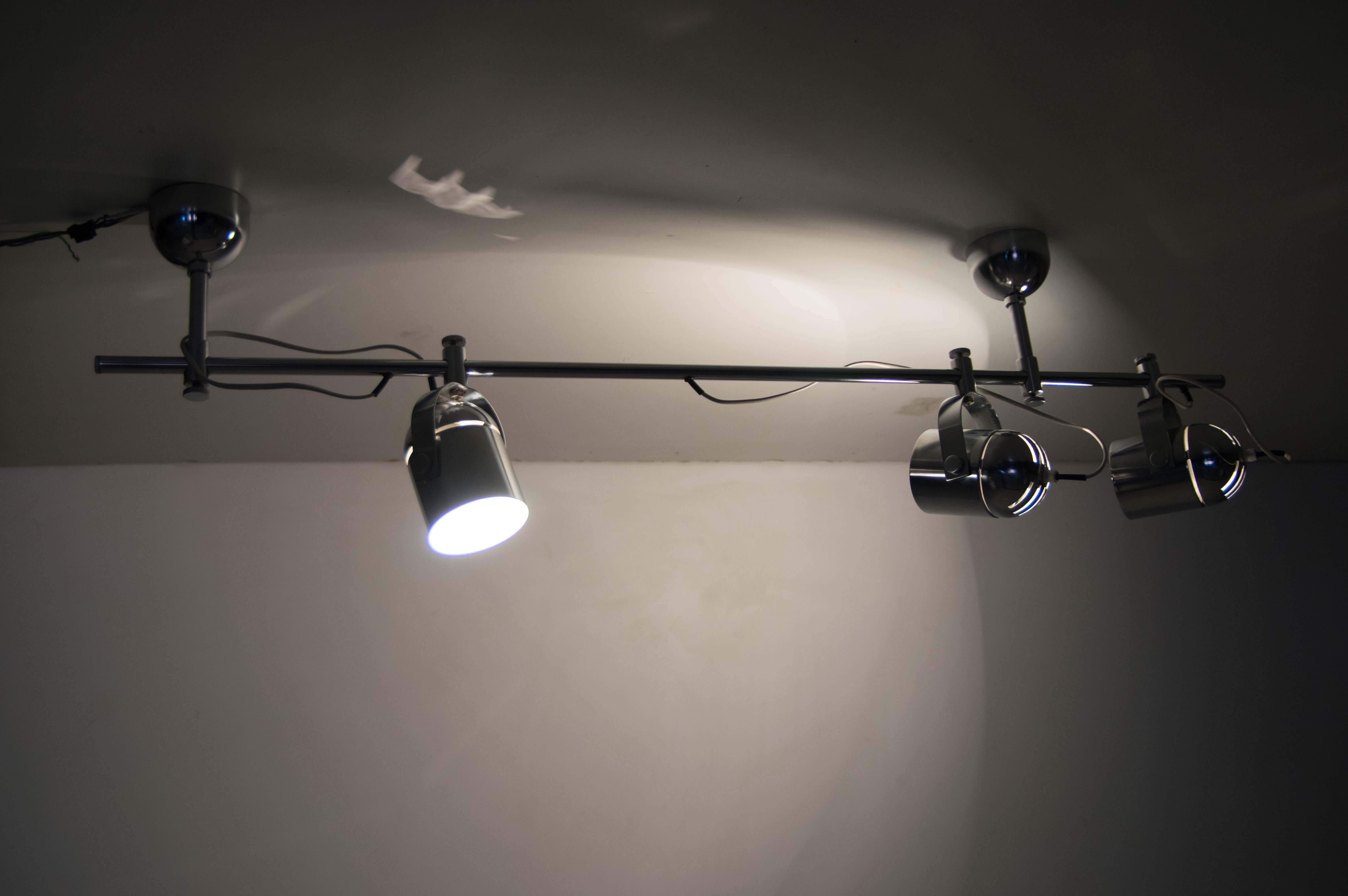 Mid-Century Industrial Ceiling Light by Stanislav Indra for Lidokov, 1980s 2