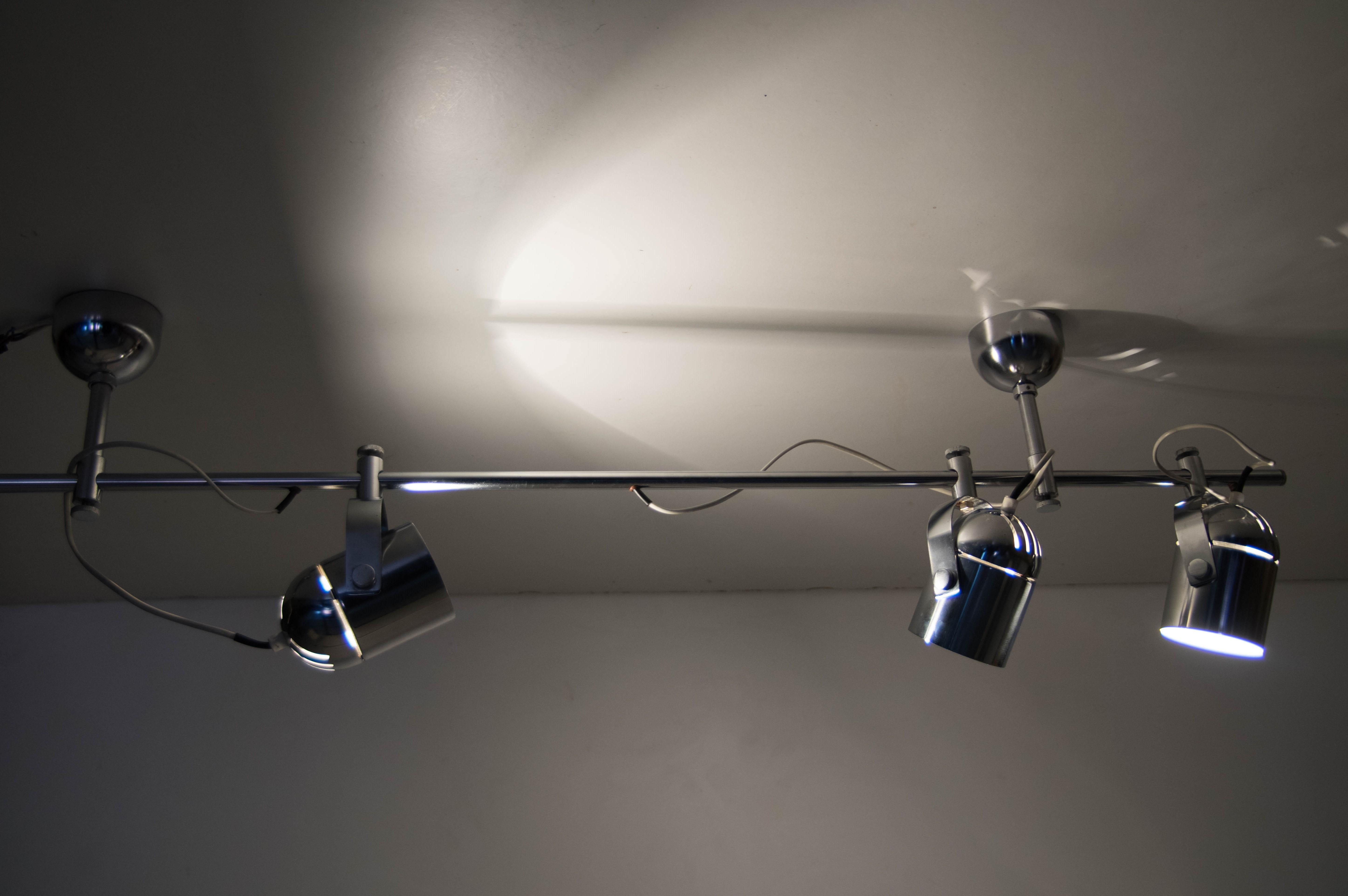 Mid-Century Industrial Ceiling Light by Stanislav Indra for Lidokov, 1980s 3