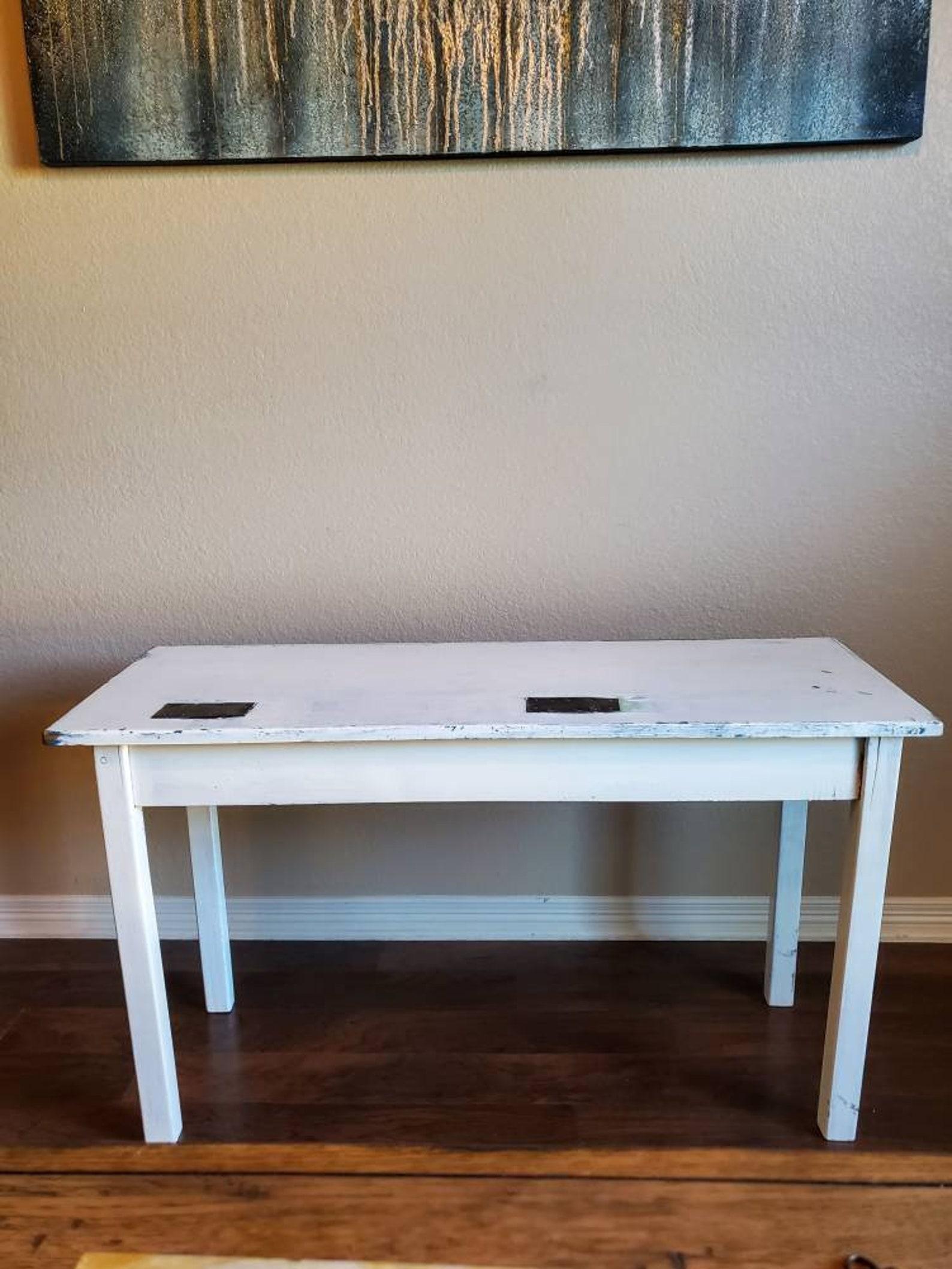 20th Century Mid-Century Industrial Distressed Painted Desk