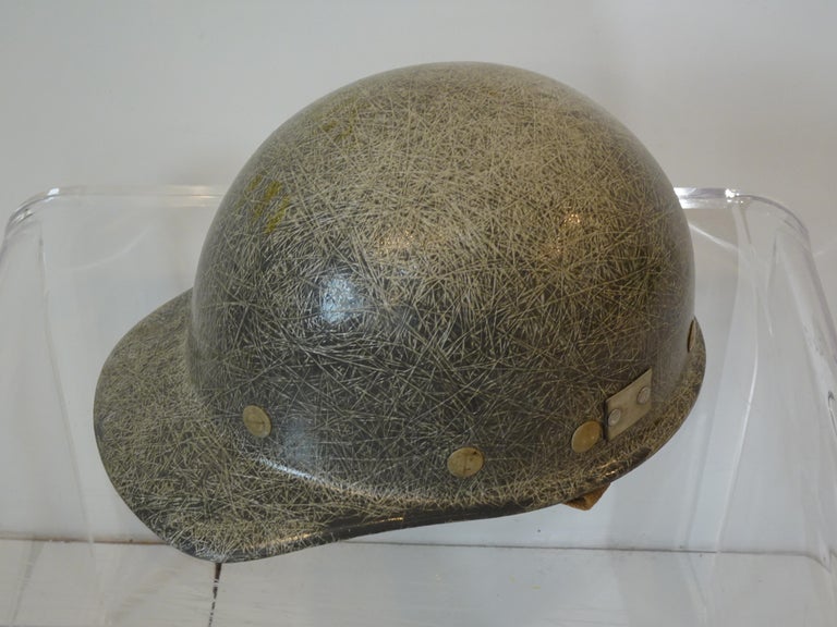 MidCentury Industrial Fiberglass Helmet / Hard Hat Collection For Sale
