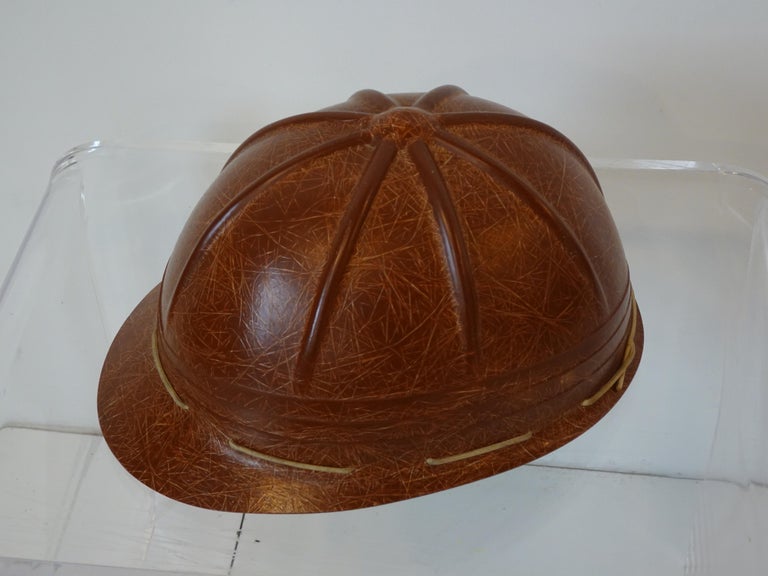 MidCentury Industrial Fiberglass Helmet / Hard Hat Collection For Sale