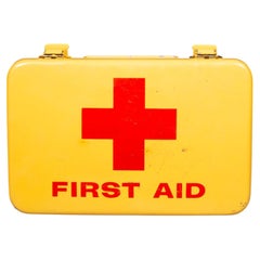Mid-century Industrial Metal First Aid Box c.1950
