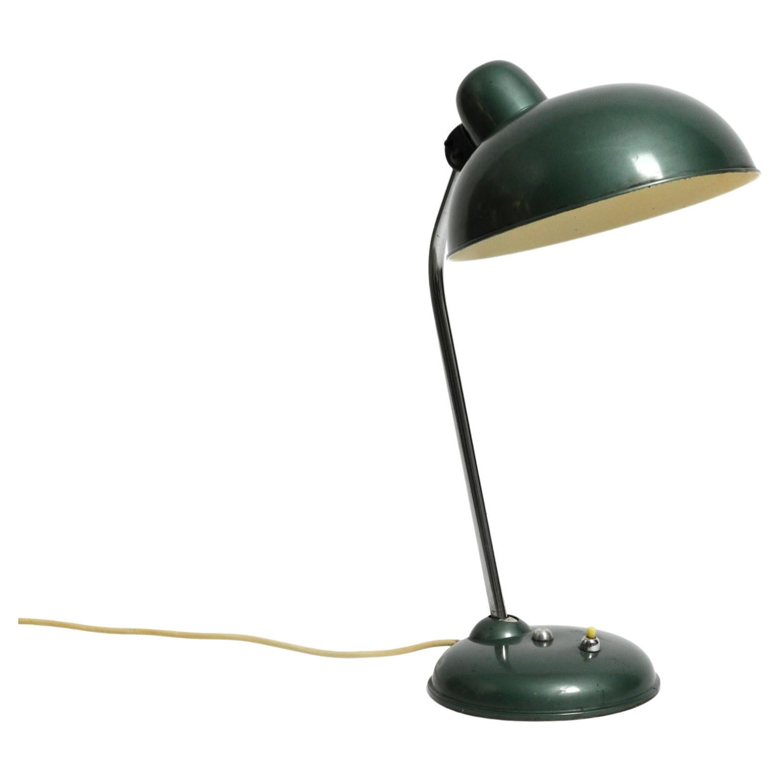 Beugel Vervelend Vul in Mid Century Industrial Metal Table Lamp in Rare Petrol Green by Helo  Leuchten For Sale at 1stDibs