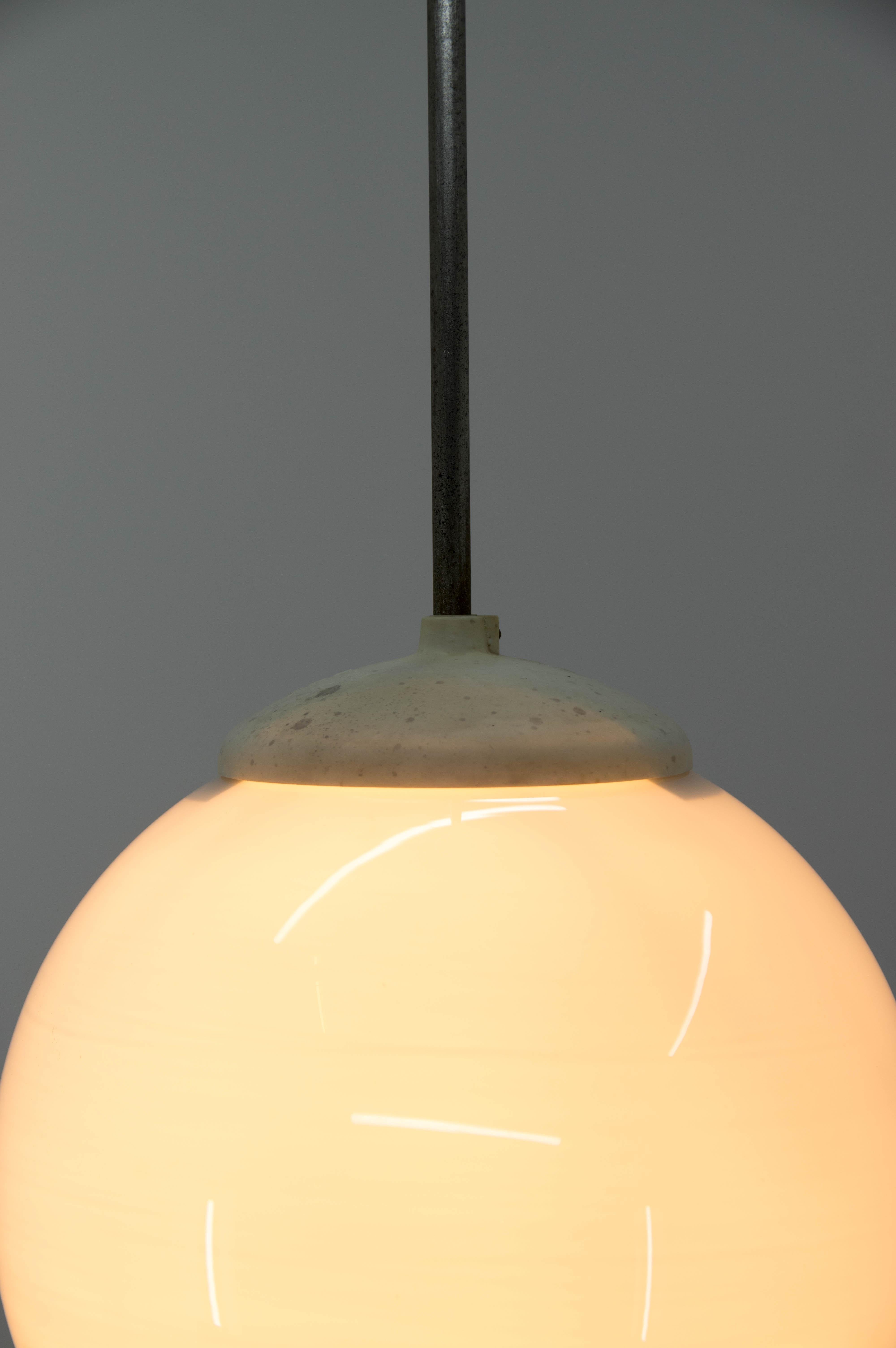 Czech Mid-Century Industrial Pendants, 1960s, Six Items Available For Sale