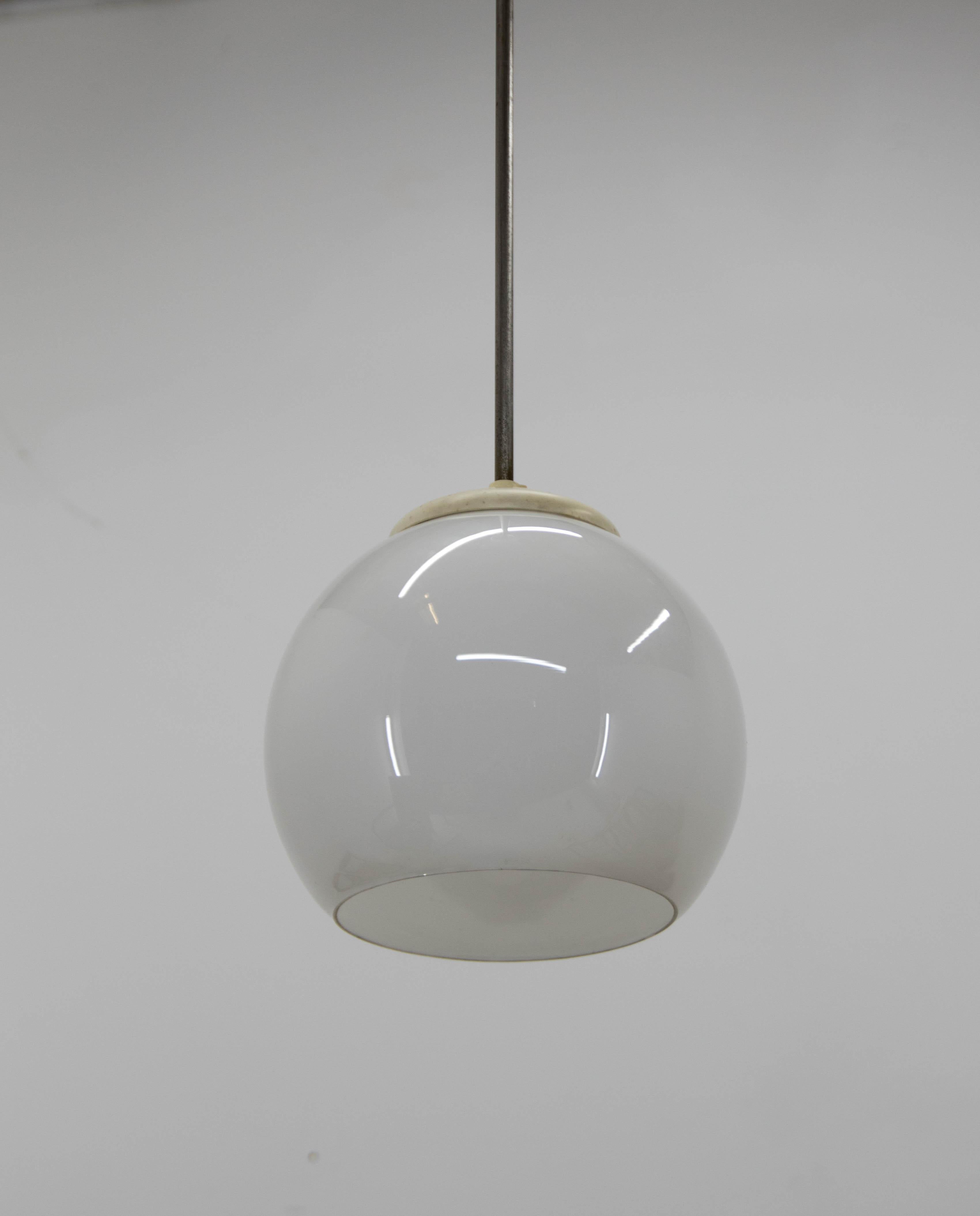 Steel Mid-Century Industrial Pendants, 1960s, Six Items Available For Sale