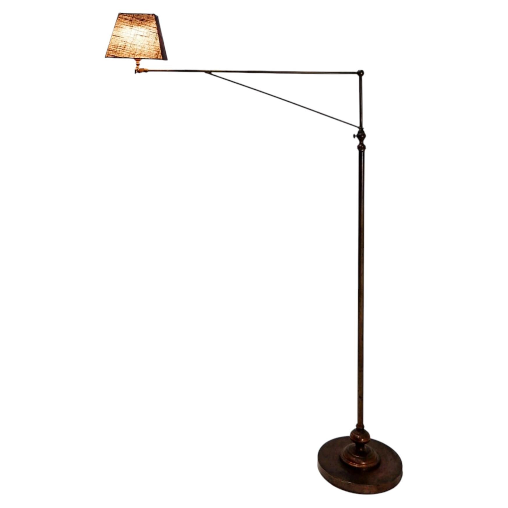Mid-century Industrial "Potense" or "équerre" Floor lamp