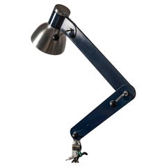 Mid Century Industrial Spanish Clamp Desk Lamp By Ramón Bigas i Balcells 1960s